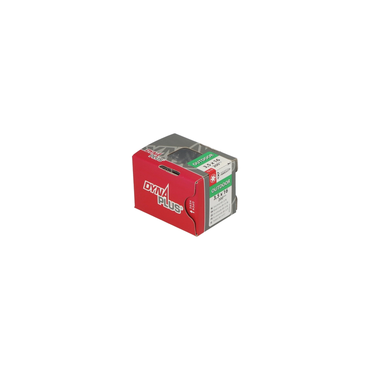 DynaPlus 0281.08.16701 Unischroef - TX15 - 3.5 x 16mm - Platkop - Voldraad - Gecoat (200st)-image