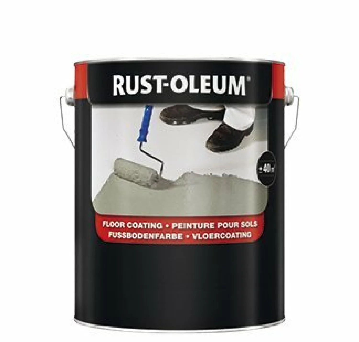 Rust-Oleum Floor Paint - RAL 9005 zwart - 0,75L-image