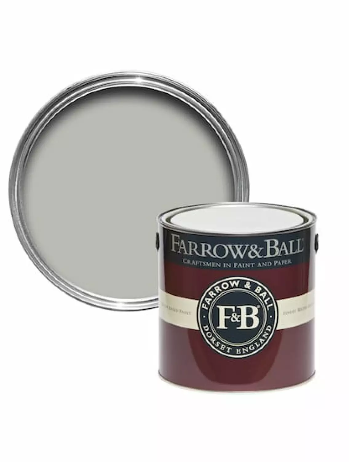 Farrow & Ball Casein distemper Pavilion Gray No.242 2,5L-image