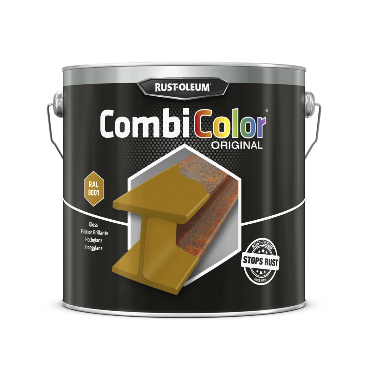 Rust-Oleum Combicolor Hoogglans - RAL 8001 okerbruin - 2,5L-image