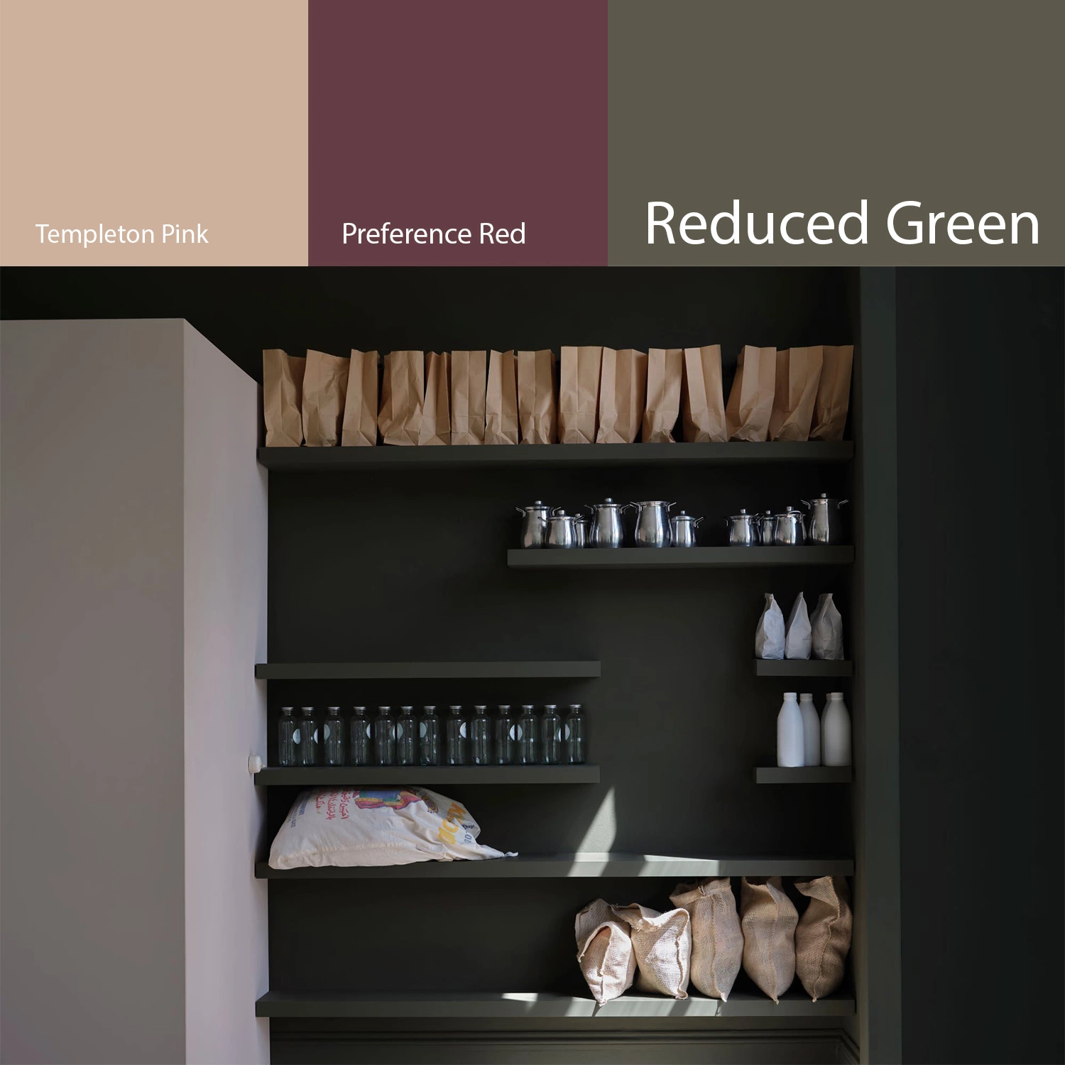 Farrow & Ball Dead Flat Reduced Green No. 313 - 5L-image