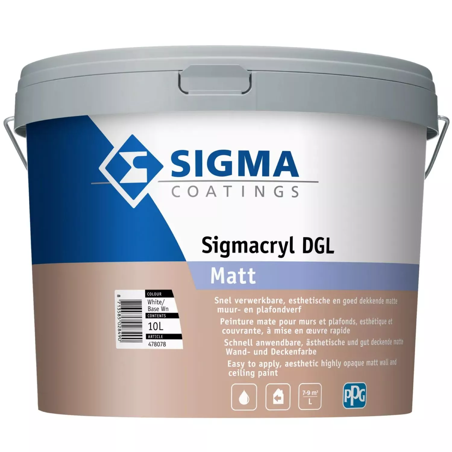 Sigmacryl DGL Matt - op kleur gemengd - 10L-image