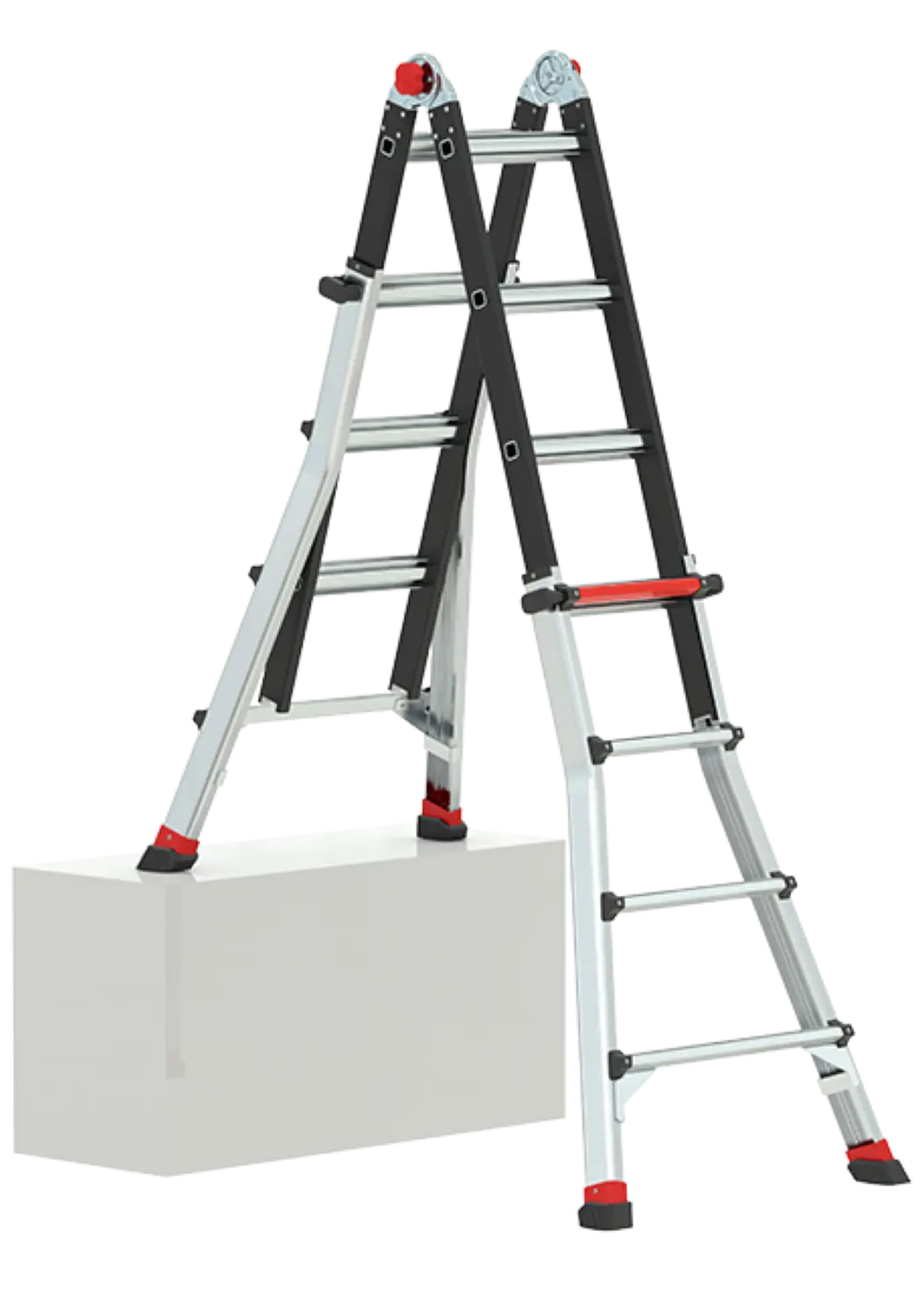 Altrex 503734 Varitrex Tele PRO+ Telescopische vouwladder - max. werkhoogte 4,9m - 4x4 sporten