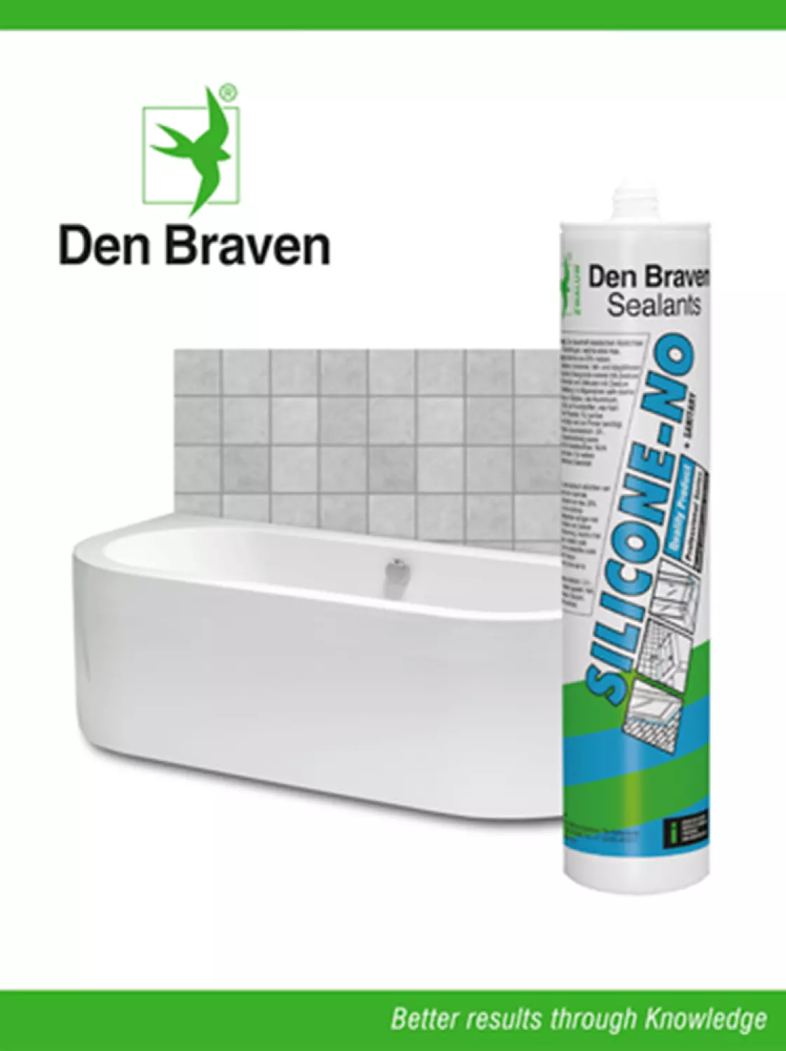 Zwaluw Den Braven 30618947 - Silicone-NO + Sanitary Siliconenkit - Transparant- 310ml-image