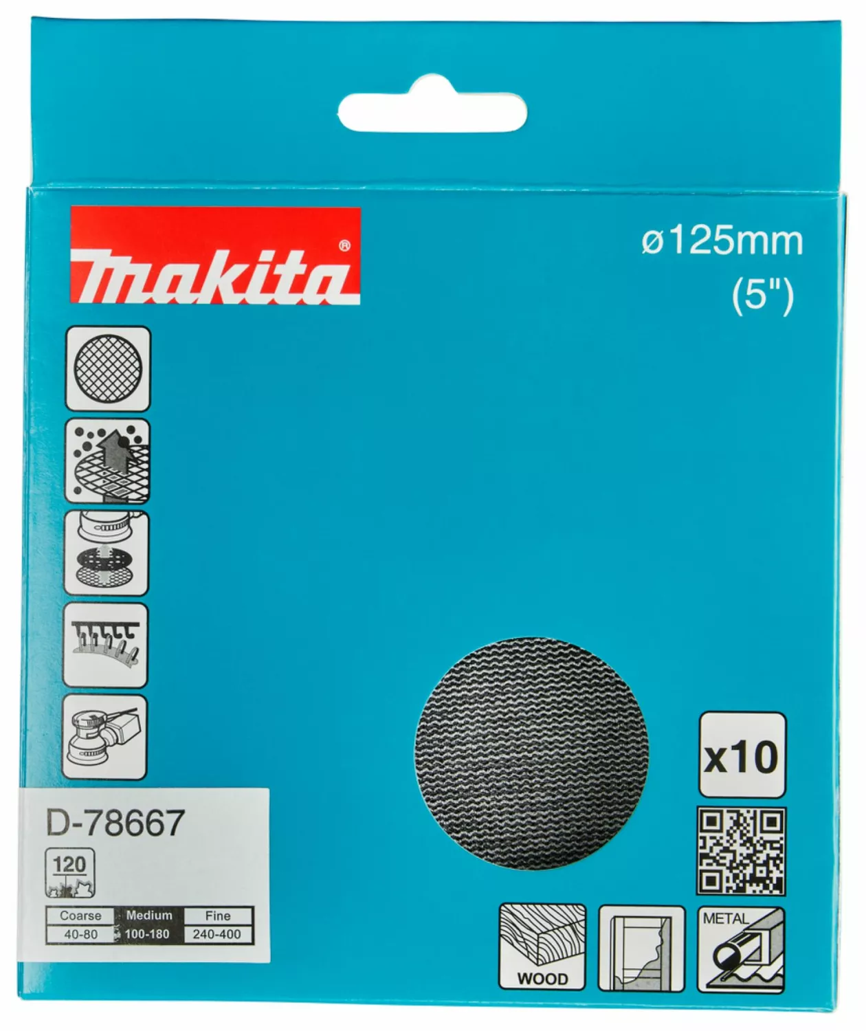 Makita D-78667 Schuurnet - 125mm K120-image