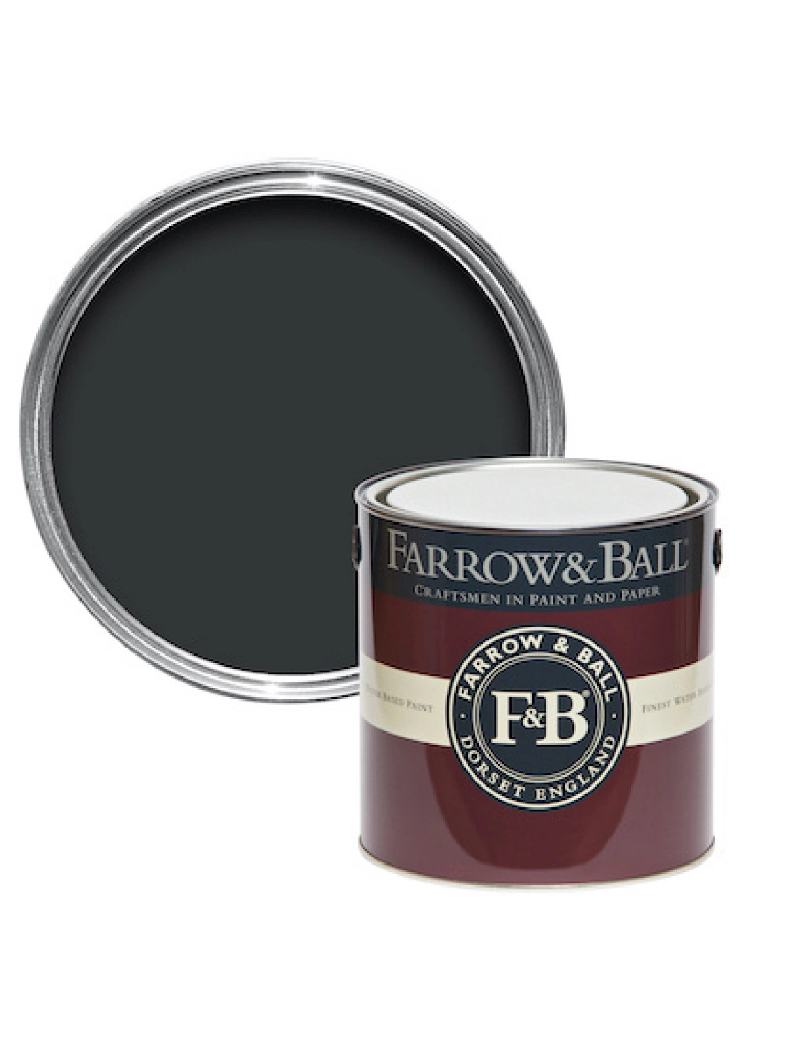 Farrow & Ball Exterior Eggshell Pitch Black No.256 - 0,75L-image