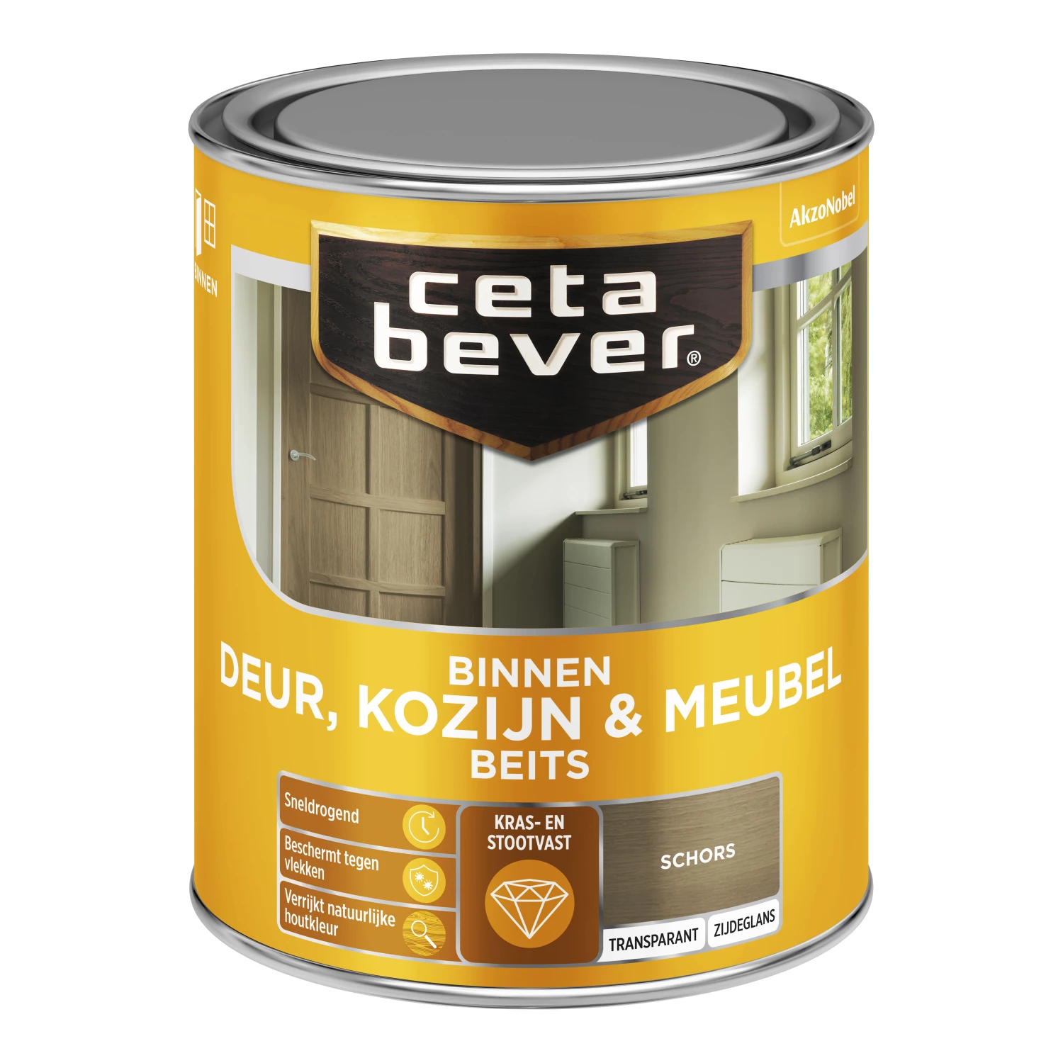 Cetabever Binnenbeits Deuren & Kozijnen Transparant Zijdeglans-image