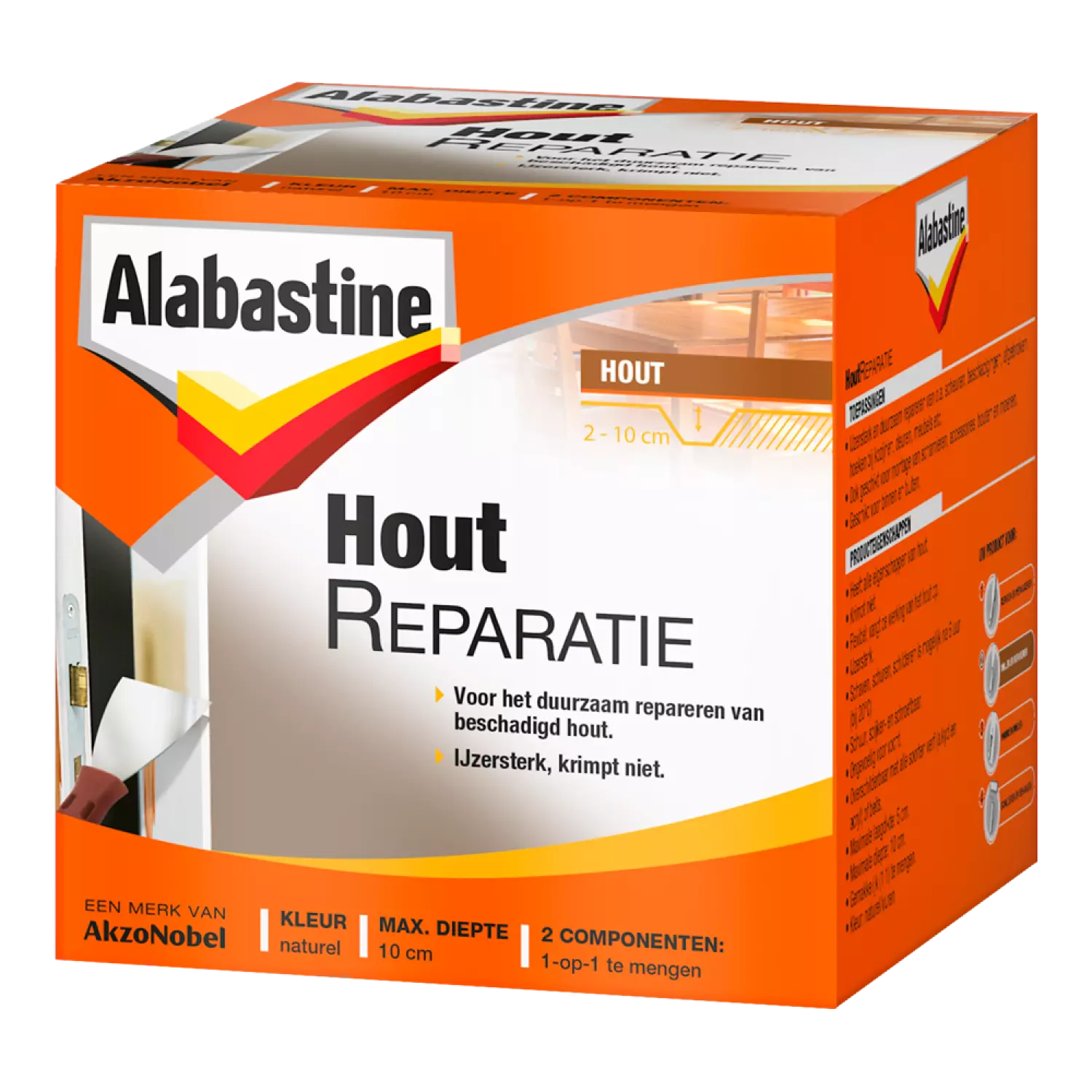 Alabastine Houtreparatieset - Pasta - Naturel - 500gr-image