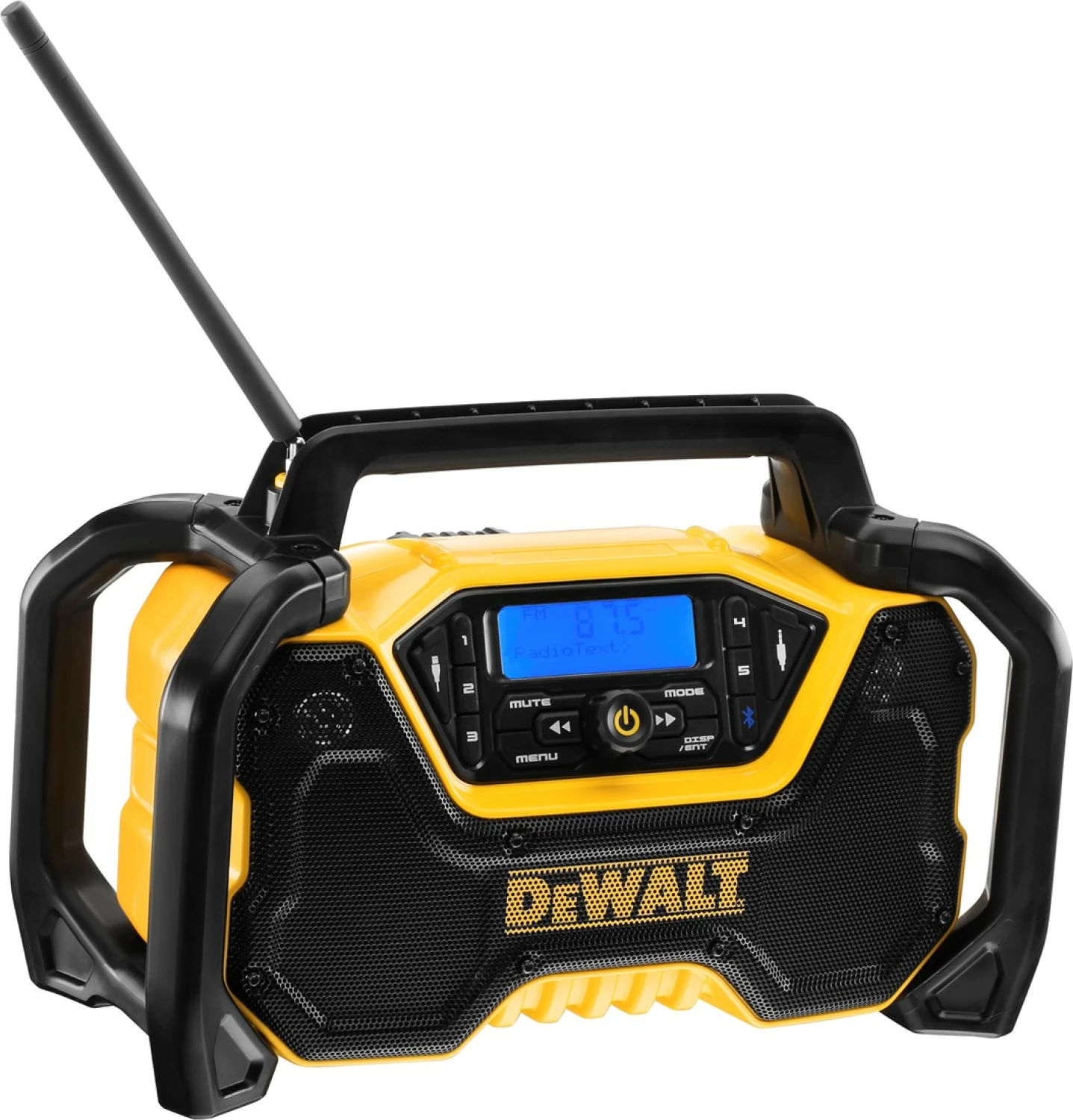 DeWALT DCR029-QW 18V Li-ion XR accu DAB+ Bouwradio met oplaadfunctie - werkt op netstroom & accu