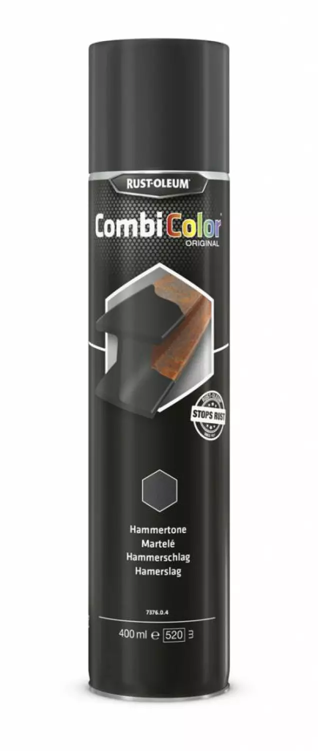 Rust-Oleum Combicolor Hamerslag Spuitbus - lichtgrijs - 0,4L-image