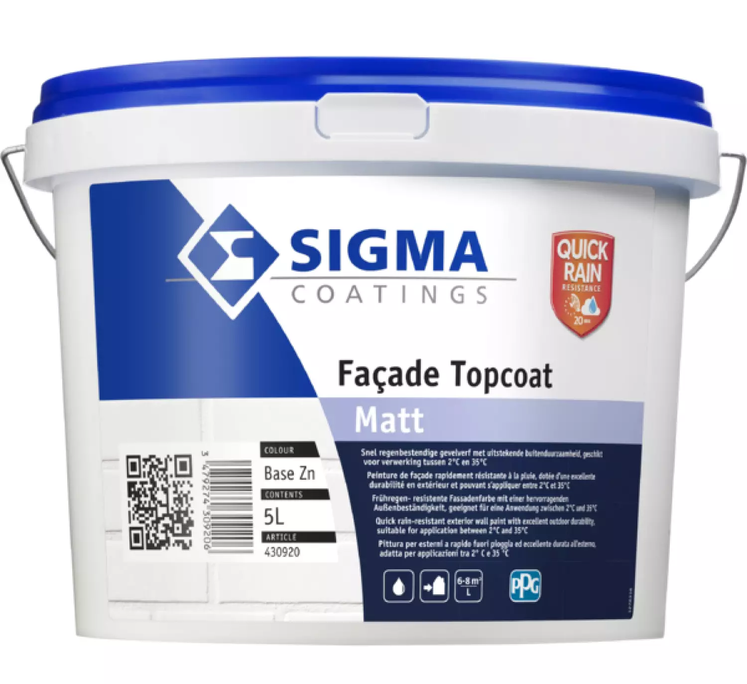 Sigma Facade Topcoat Matt Basis Zn 5L-image