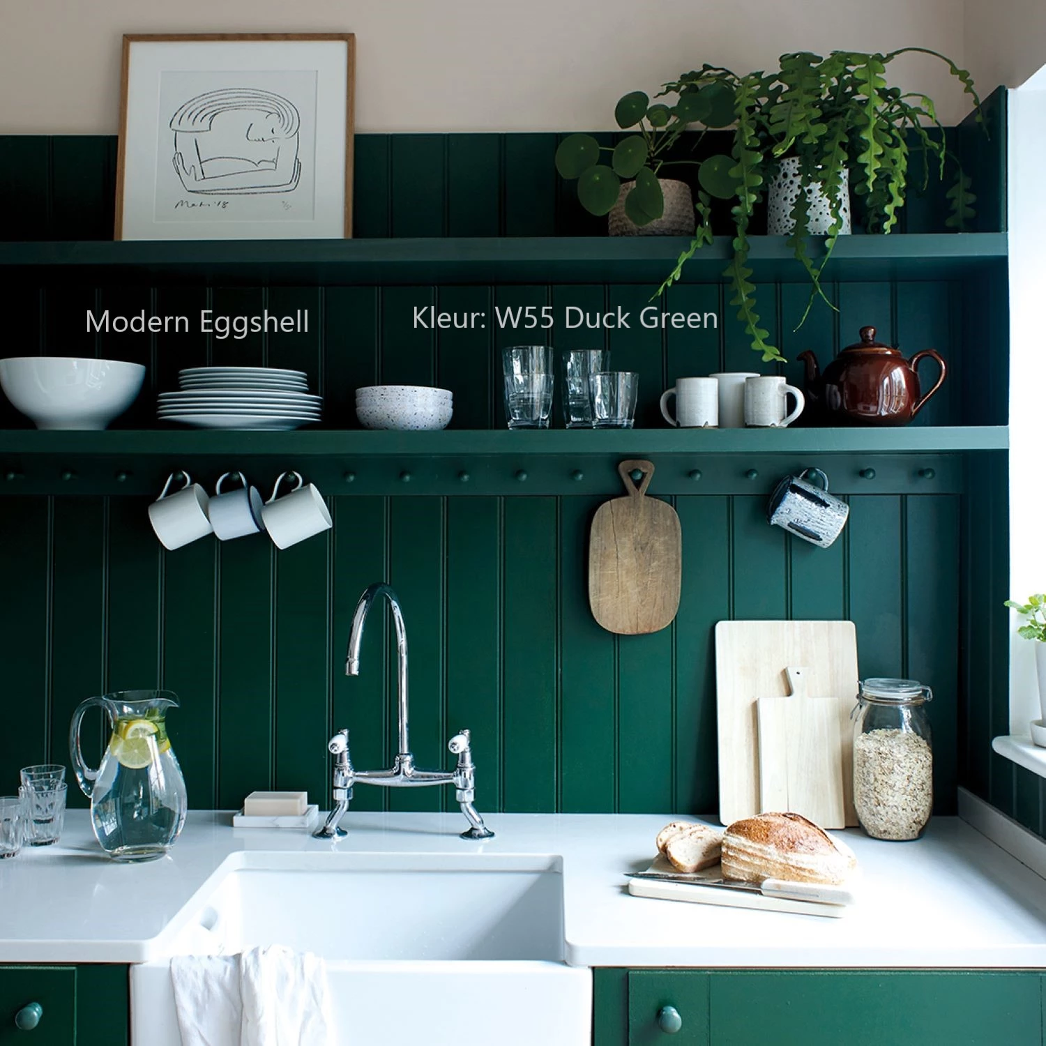 Farrow & Ball Modern Eggshell - op kleur gemengd 0,75L-image