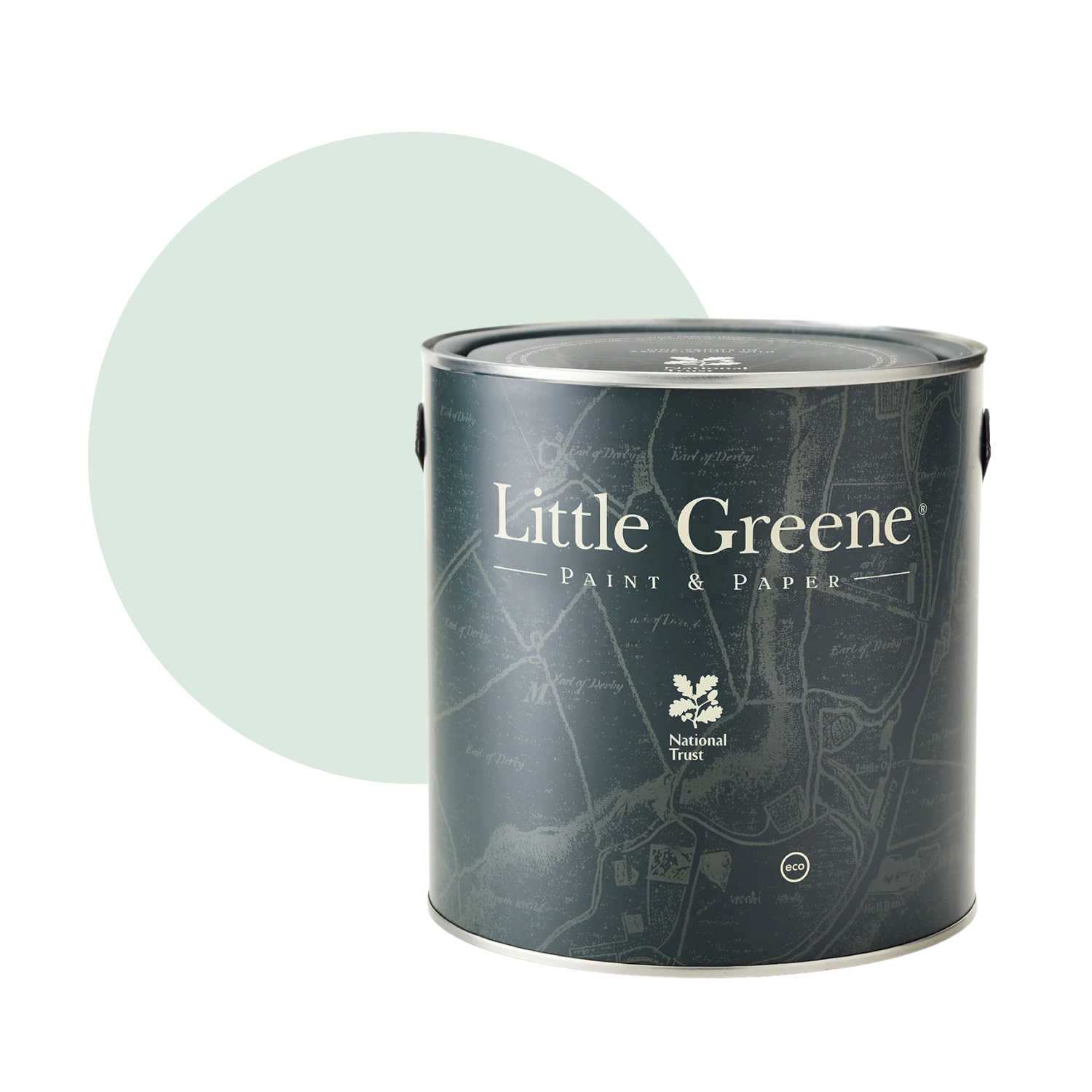 Little Greene Intelligent Satin - Aquamarine Light No. 283 - 1L-image