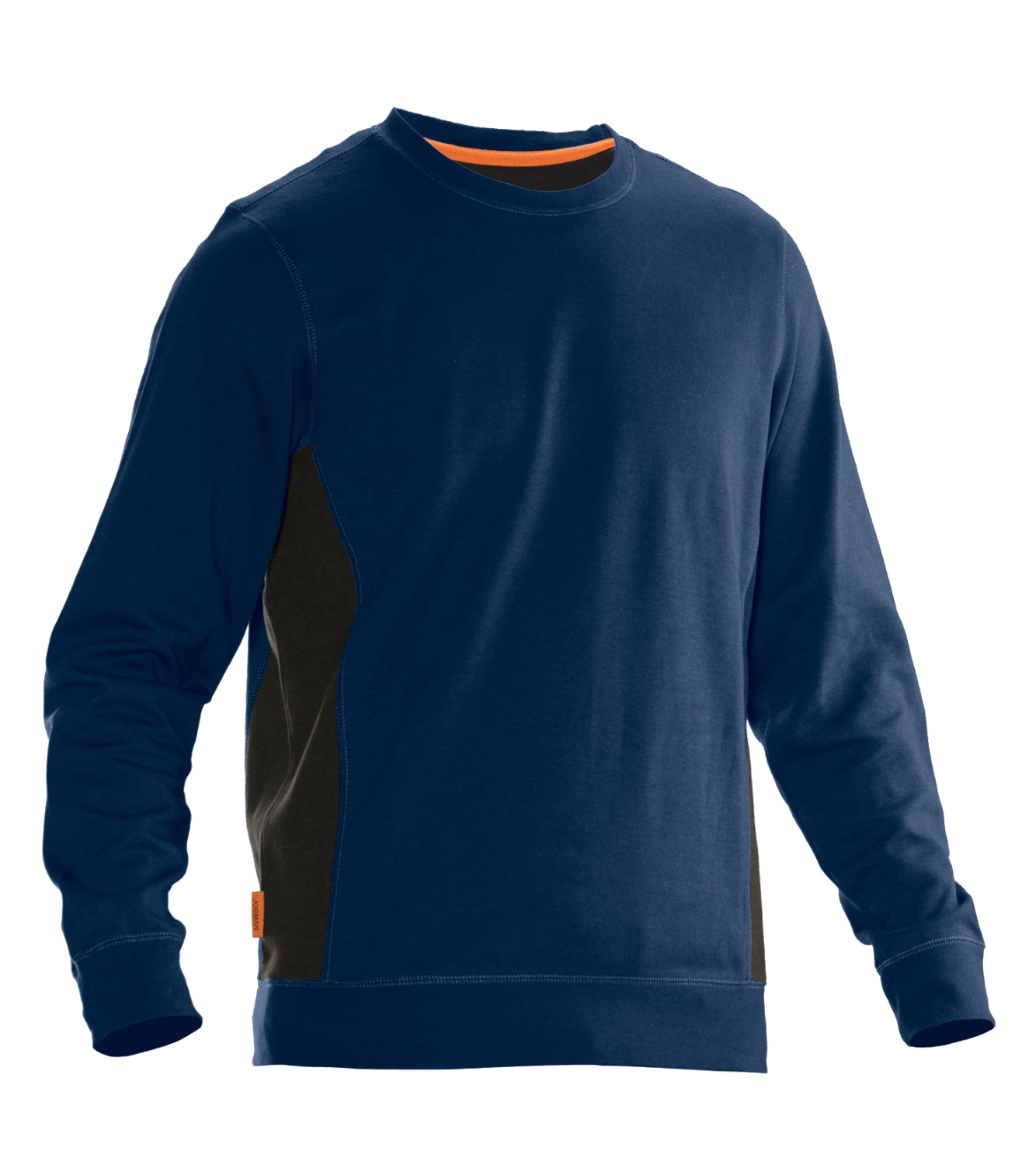 Jobman 5402 Sweatshirt ronde hals - Maat XL - Blauw / Zwart-image