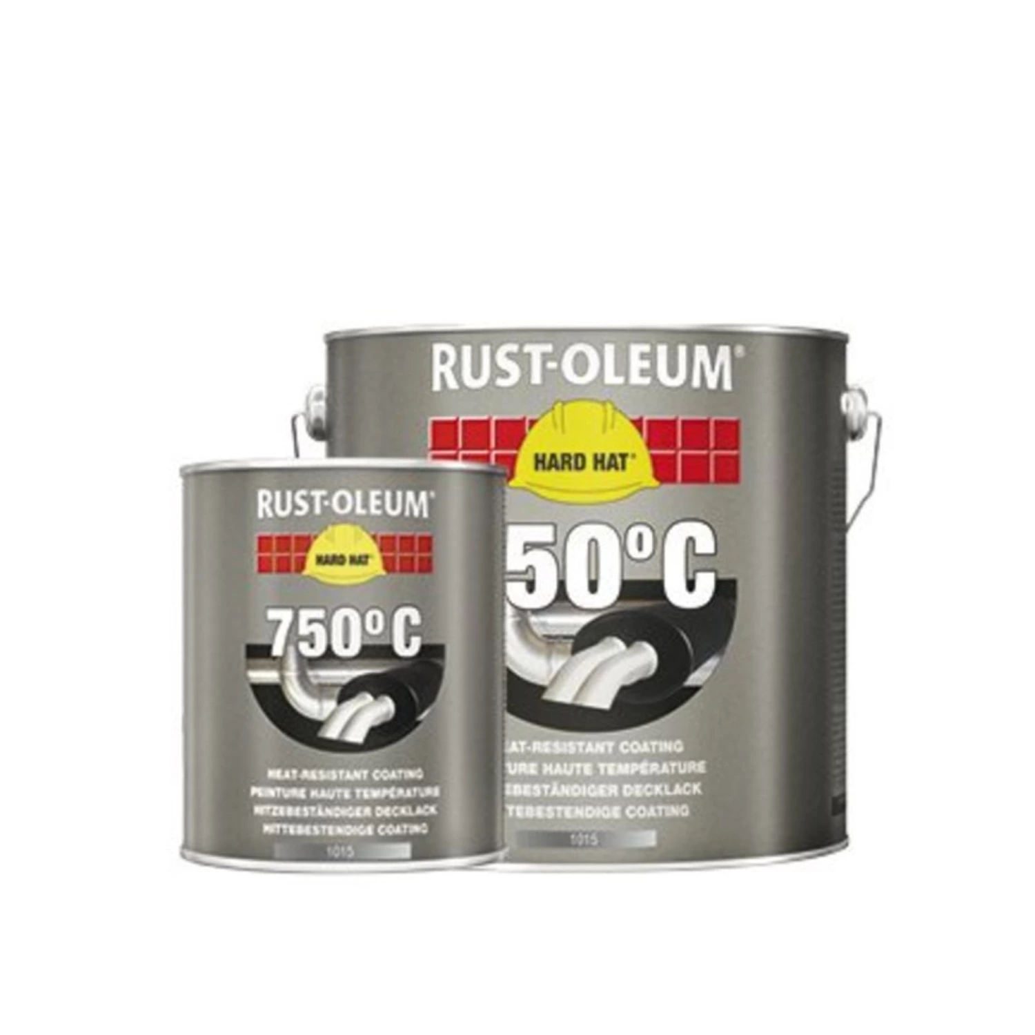 Rust-Oleum Hard Hat Hittebestendige Lak - zwart - 2,5L-image