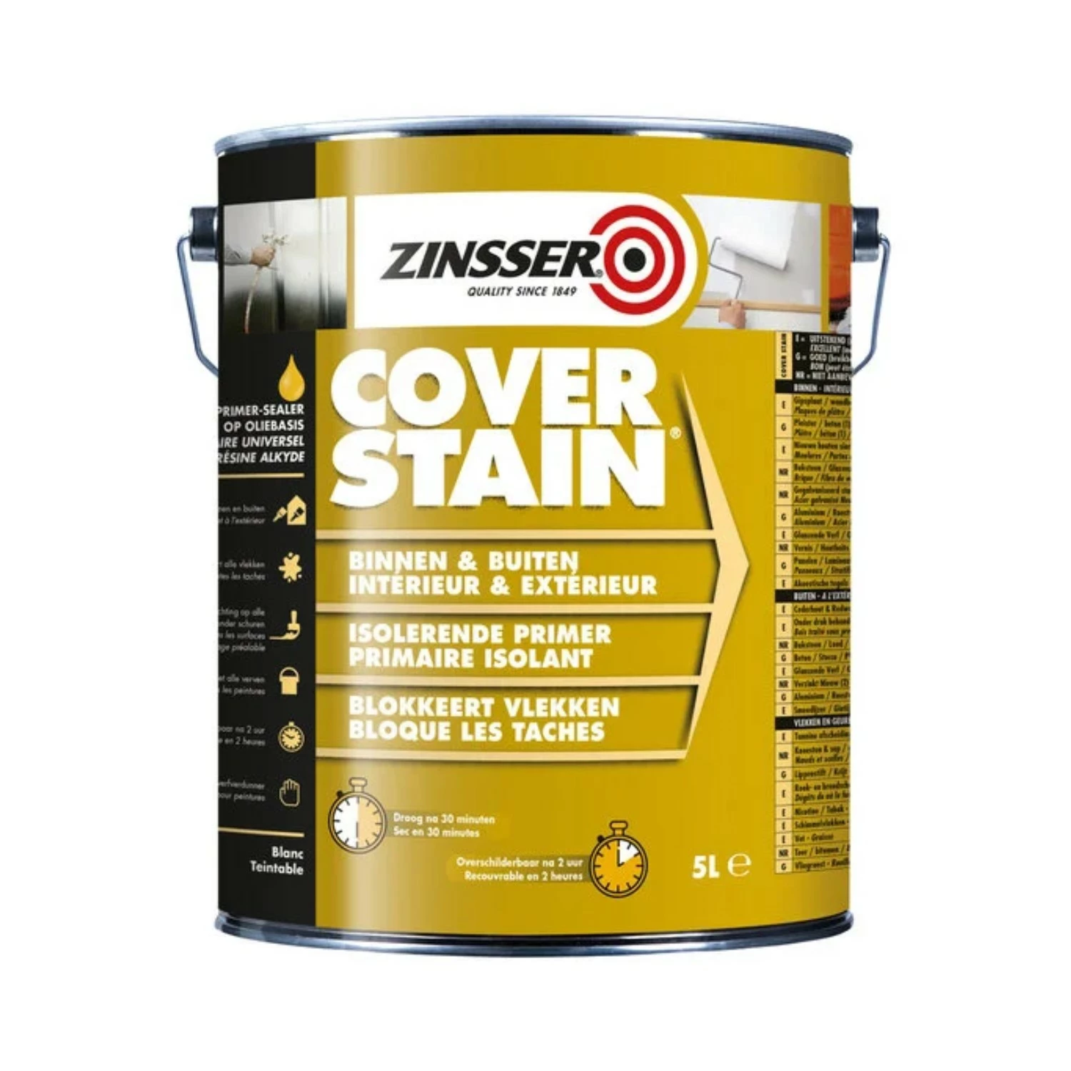 Zinsser Cover Stain - Zwart - 1L-image