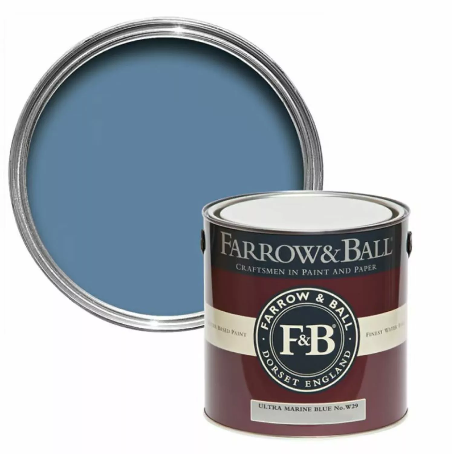 Farrow & Ball Modern Eggshell Ultra Marine Blue No. W29 5L-image