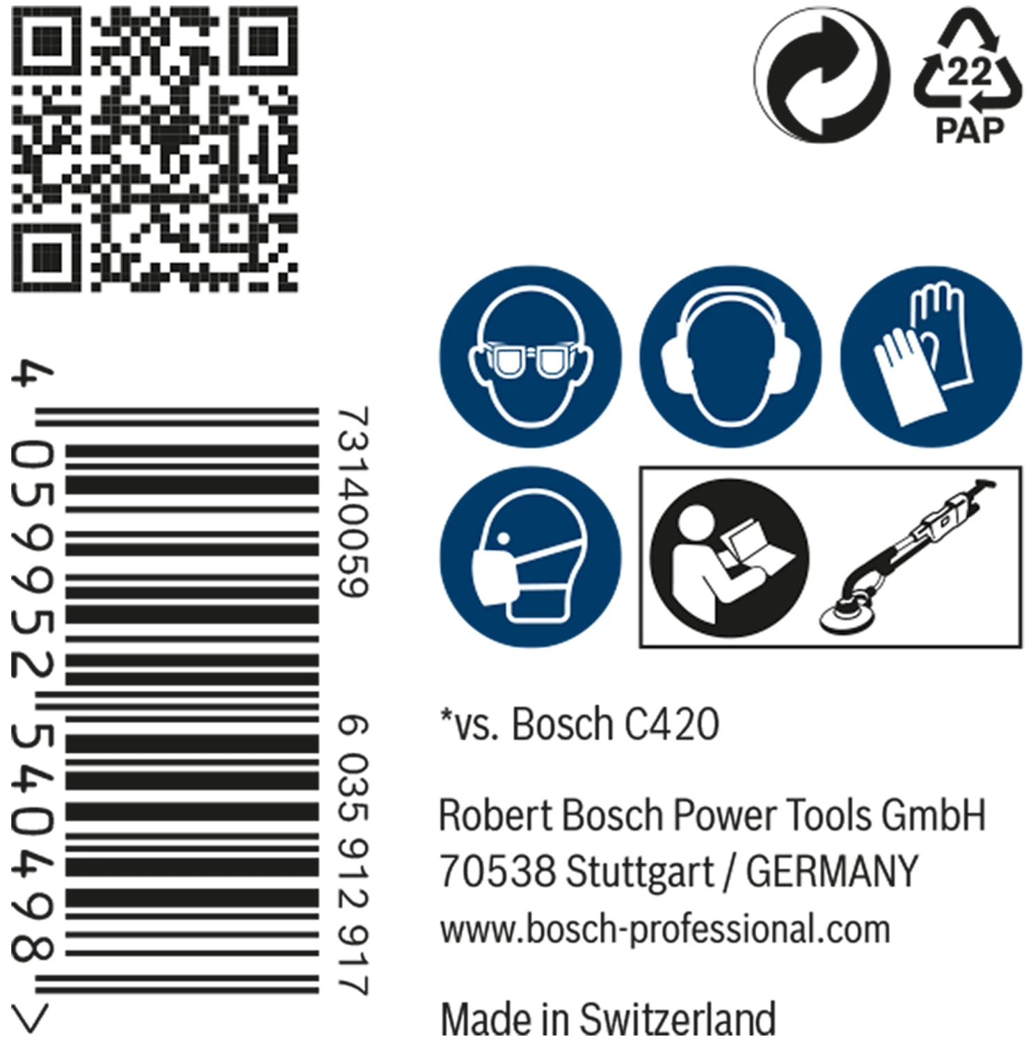 Bosch 2608900711 EXPERT M480 Schuurnet Best for Wood and Paint - 225mm, K180, 25st-image