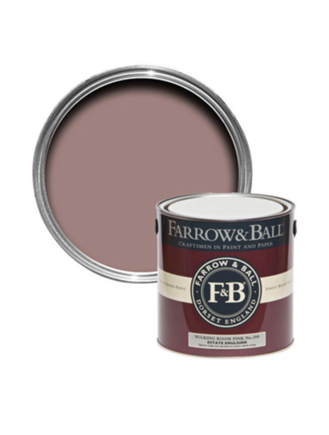 Farrow & Ball Exterior Eggshell Sulking Room Pink No.295 2,5L-image