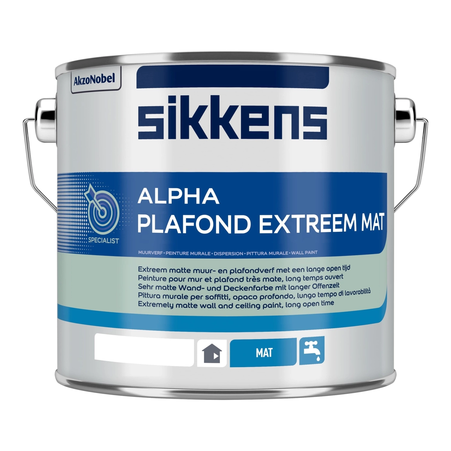 Sikkens Alpha Plafond Extreem Mat - op kleur gemengd - 2,5 L-image