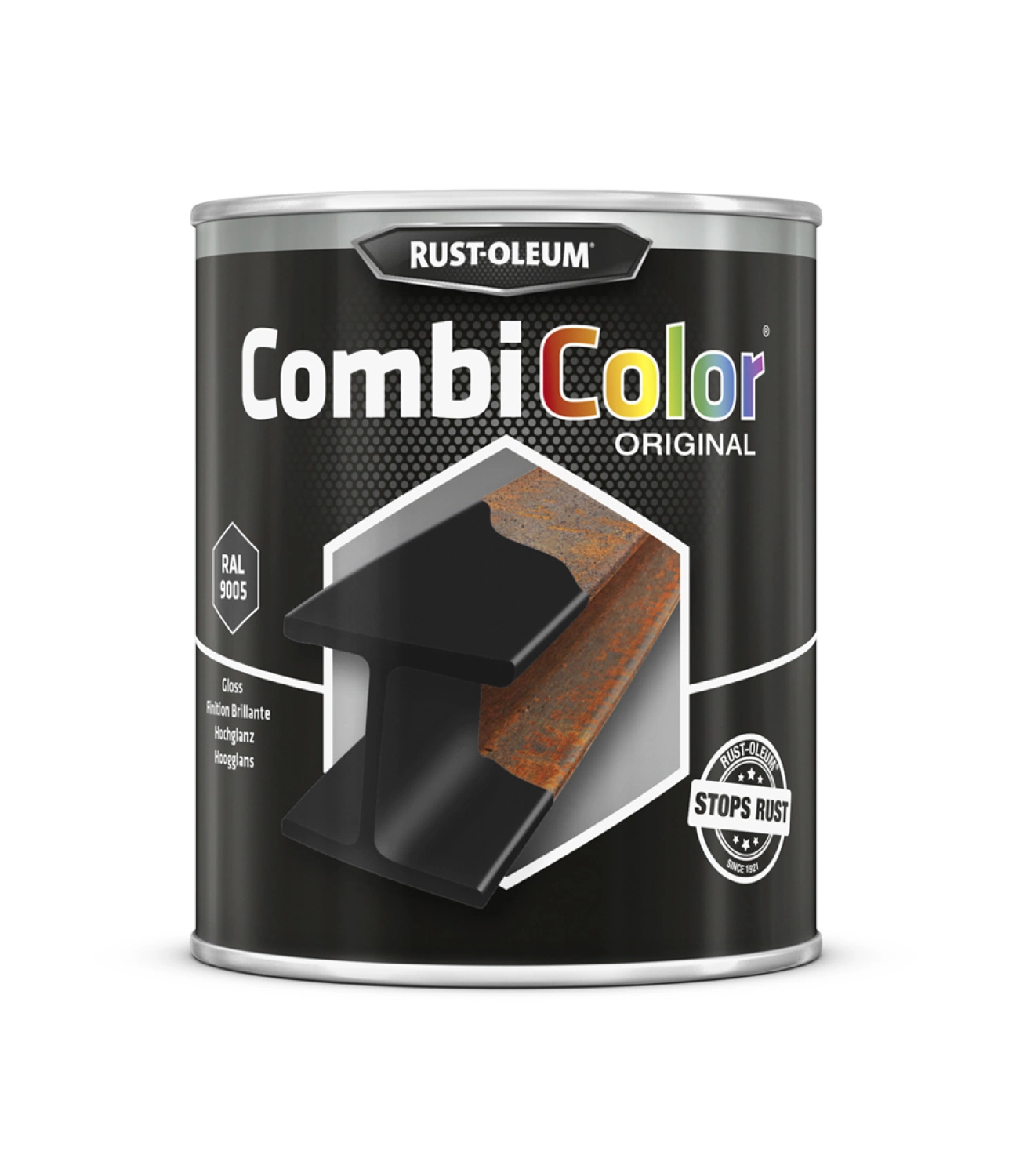 Rust-Oleum Combicolor Hoogglans - RAL 9005 gitzwart - 0,75L-image