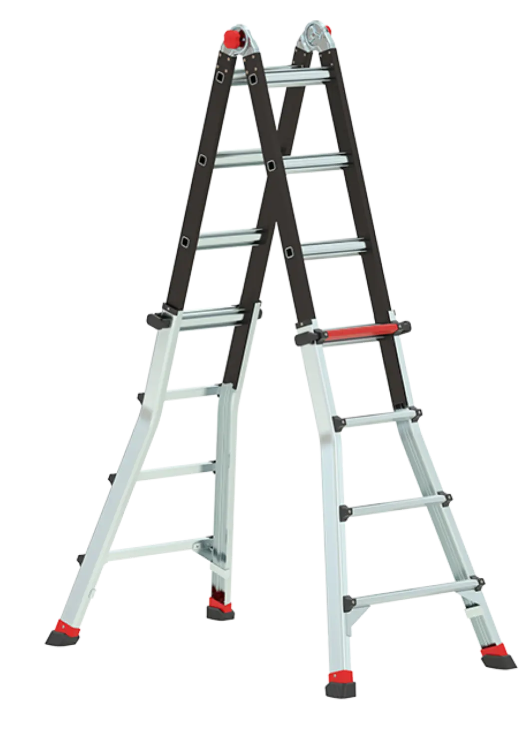 Altrex 503734 Varitrex Tele PRO+ Telescopische vouwladder - max. werkhoogte 4,9m - 4x4 sporten