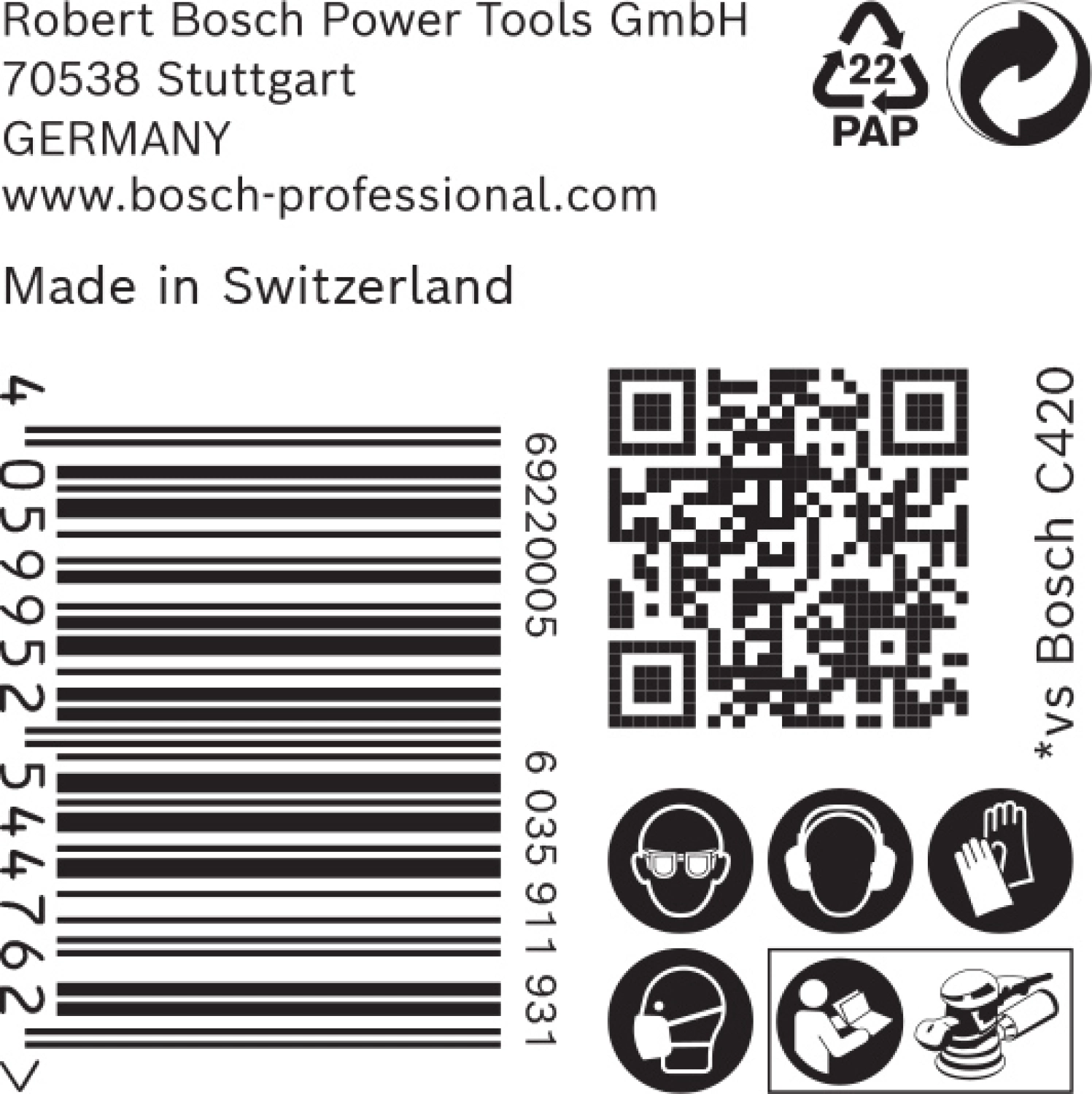 Bosch 2608901138 EXPERT Schuurvel C470 Best for Wood and Paint - 150mm - K100 - multiperforatie (50st)-image