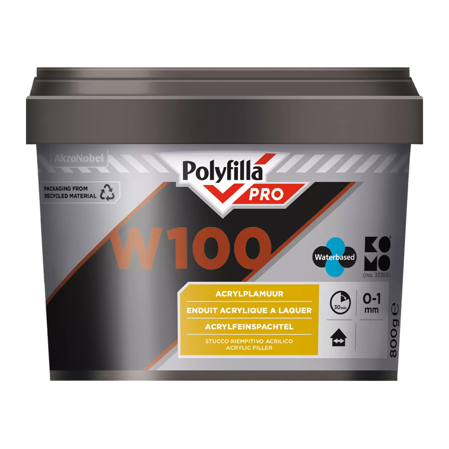 Polyfilla W100 Watergedragen Plamuur - 800gr-image