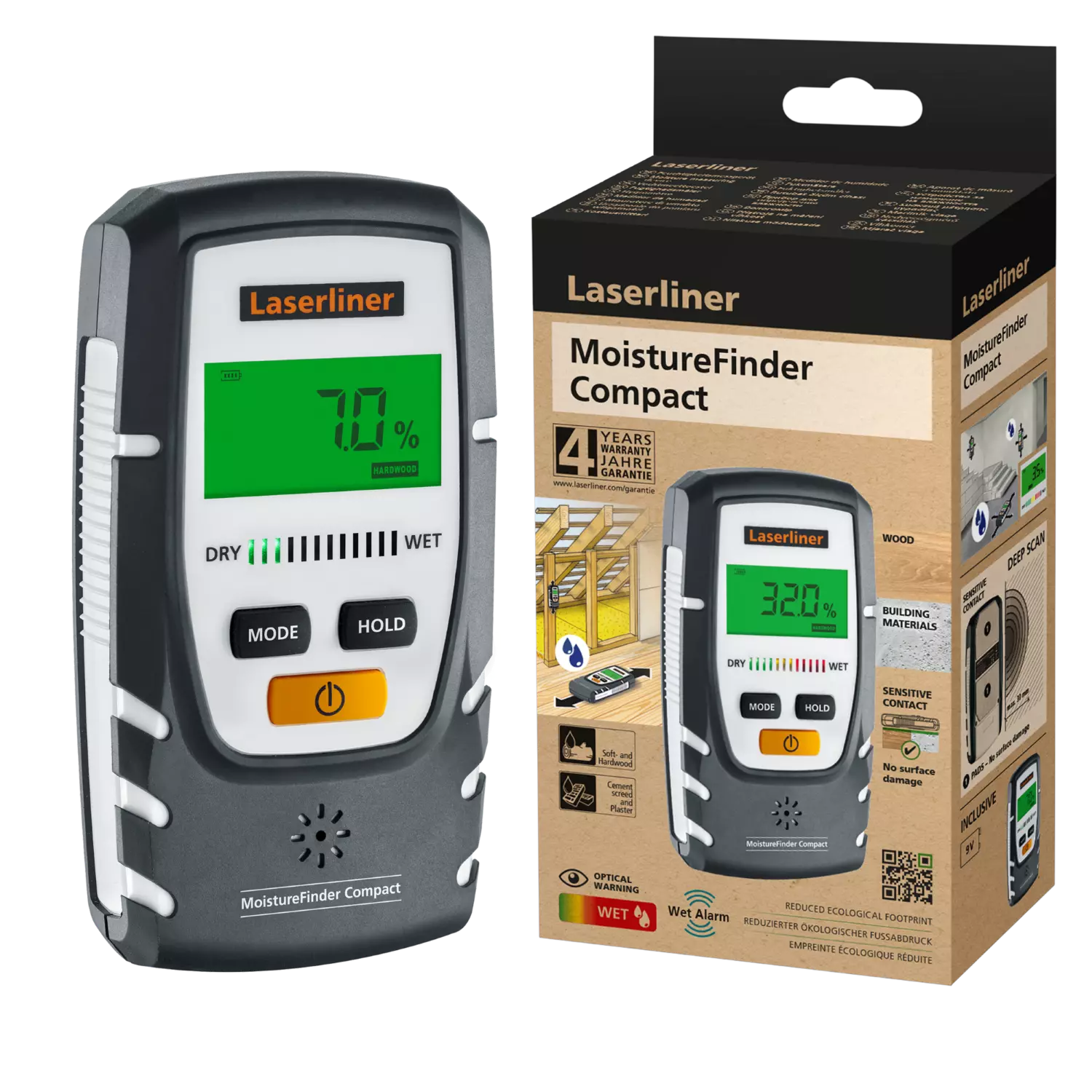 Laserliner MoistureFinder Compact Materiaal Vochtmeter-image
