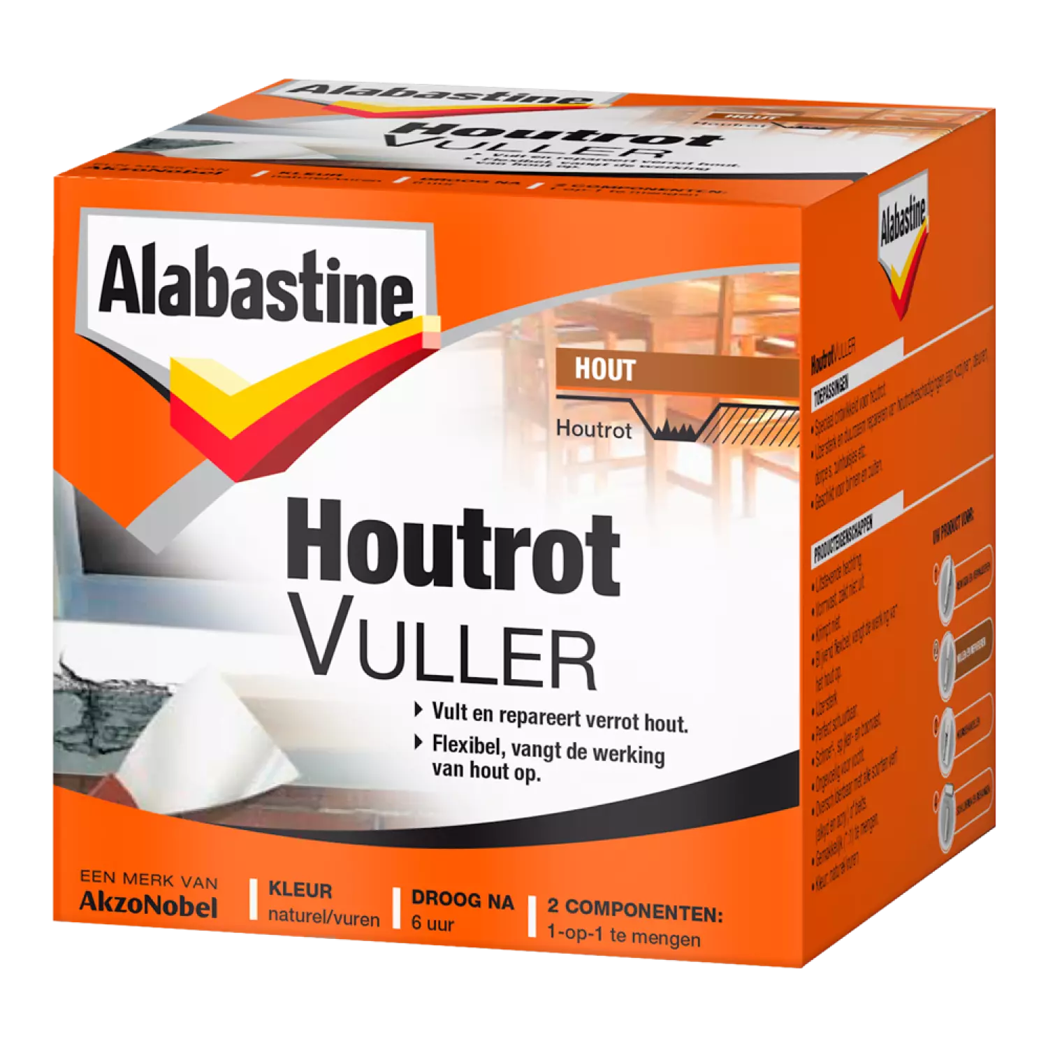 Alabastine Houtrotvuller - Poeder - Naturel/vuren - 500gr-image