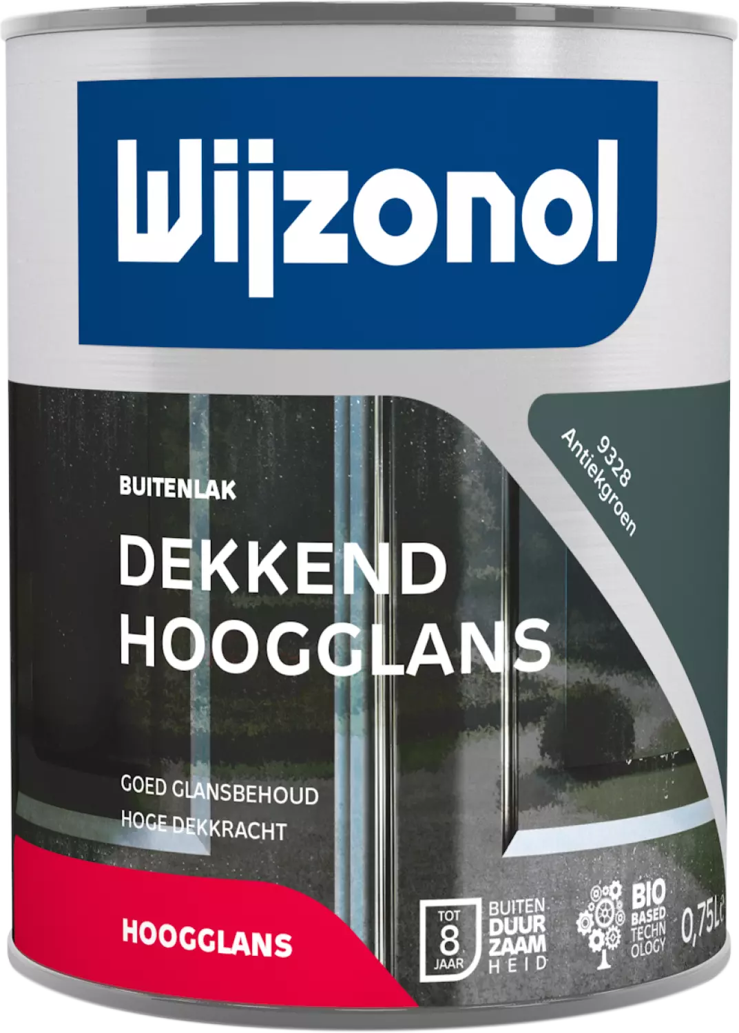 Wijzonol Dekkend Hoogglanslak - 9328 Antiekgroen - 0,75L-image