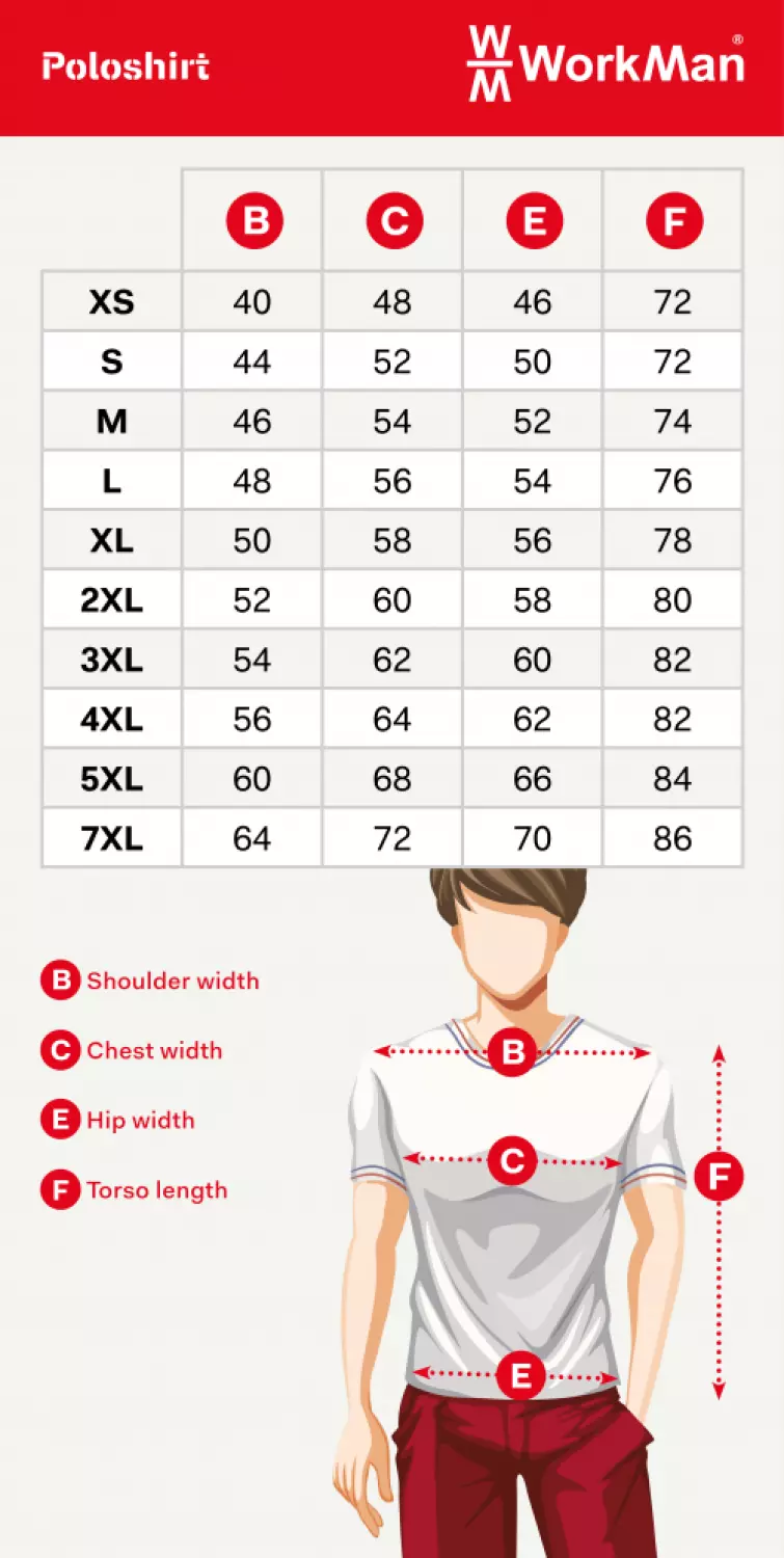 Workman 1401 Poloshirt - Wit / Navy - XL-image