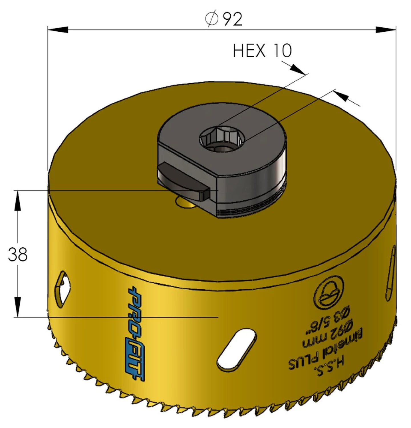 ProFit 9051092 BiMetal Plus Gatenzaag - 92mm-image
