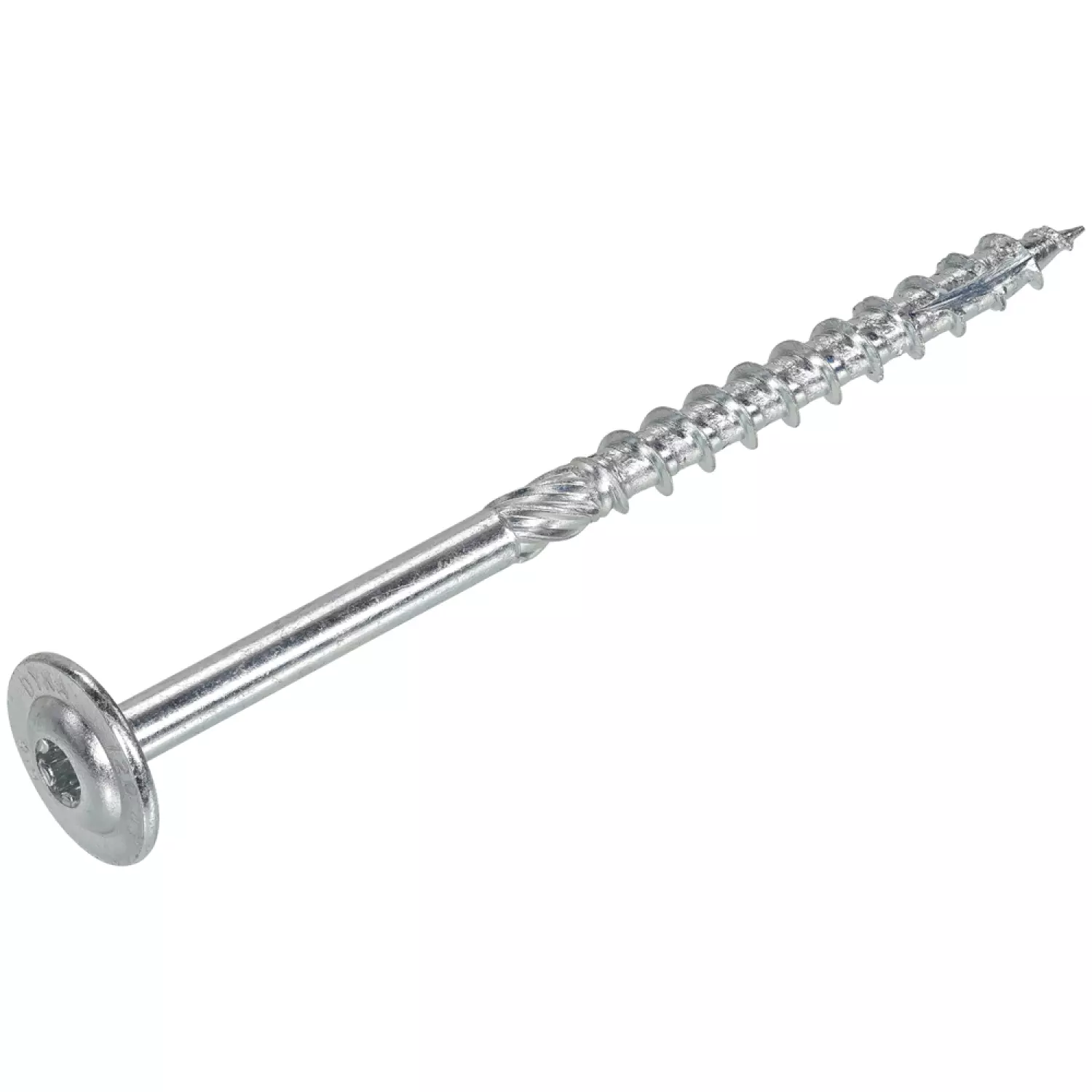 DynaPlus 0286.01.63201 Houtbouwschroef - TX40 - 8.0 x 160/80mm - Tellerkop - Deeldraad - Verzinkt (50st)-image