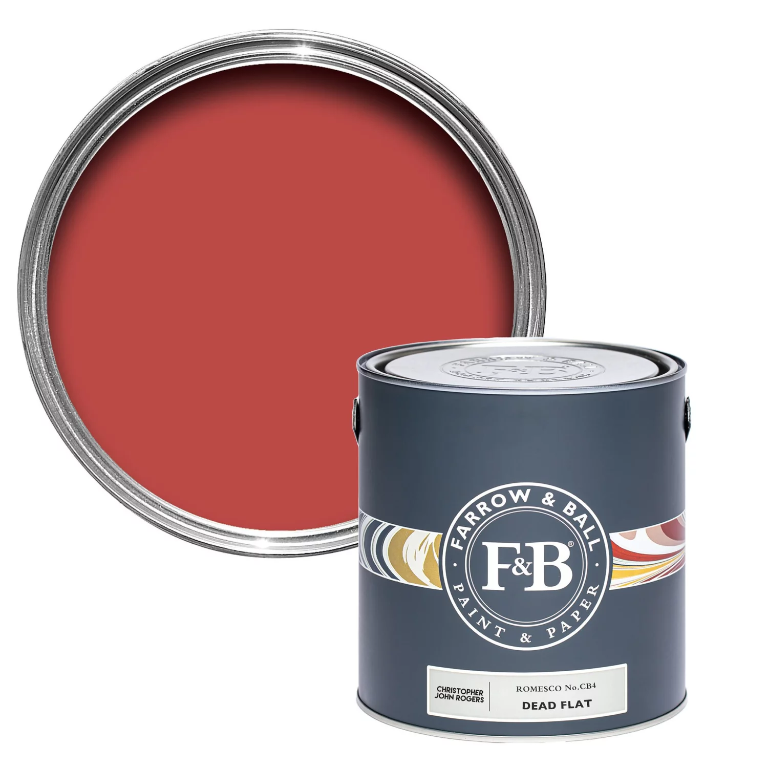 Farrow & Ball Flat Eggshell Romesco No.CB4 - 2,5L-image
