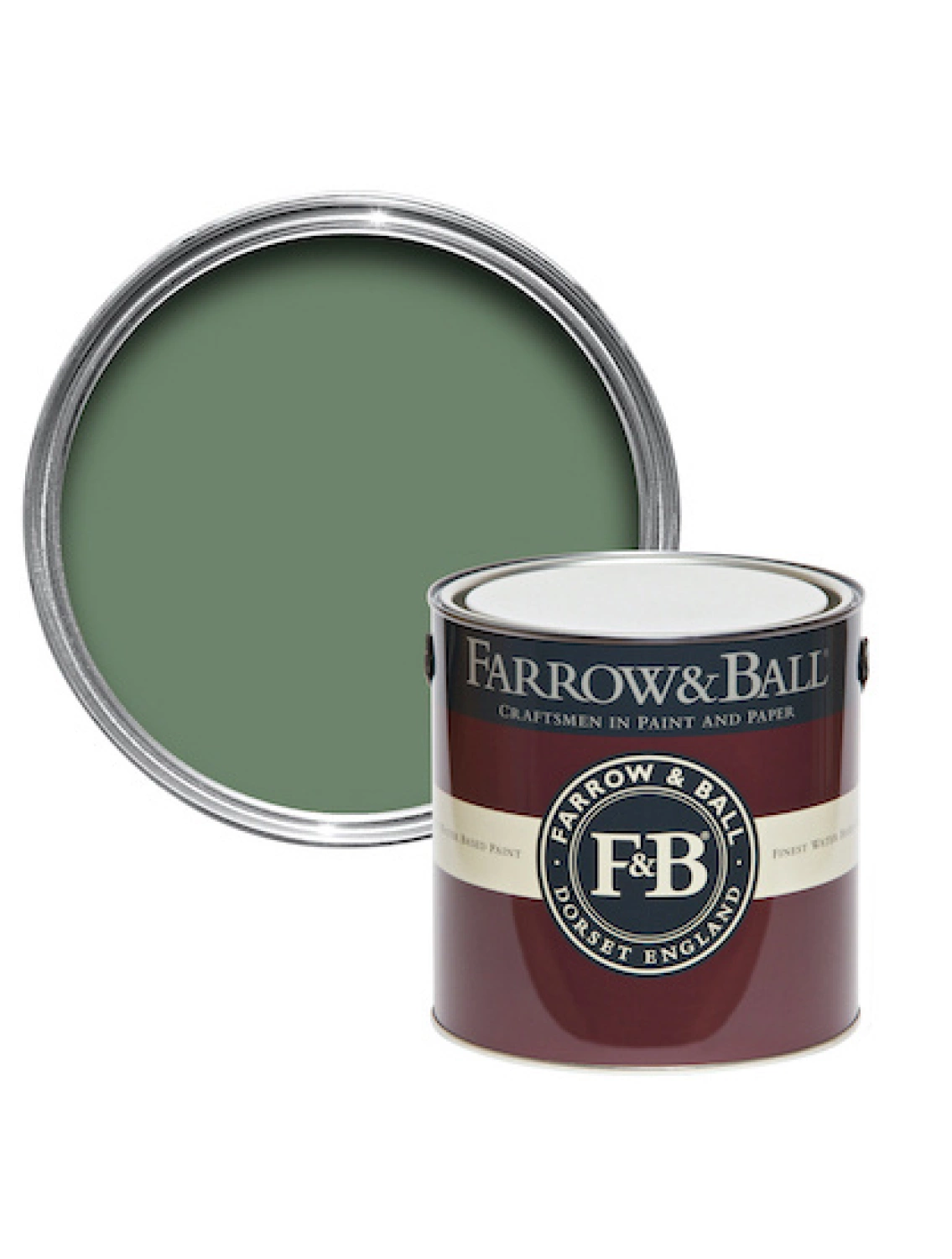 Farrow & Ball Dead flat Calke Green No.34 - 2,5L-image