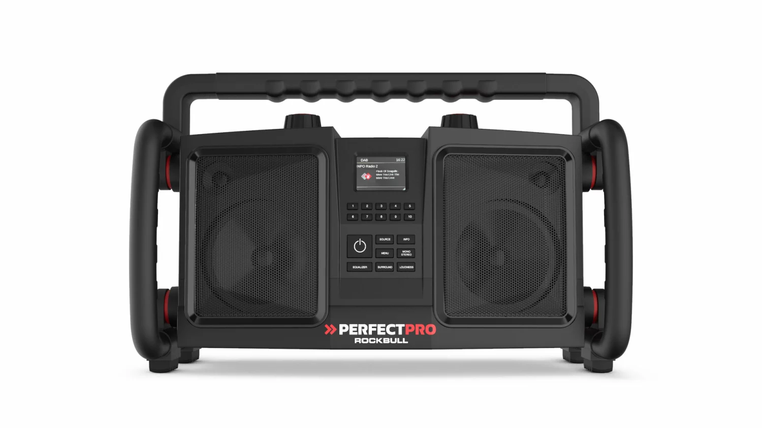 PerfectPro RB2 Rockbull Bouwradio - FM RDS / DAB+ - AUX-in - bluetooth - werkt op netstroom en batterij-image