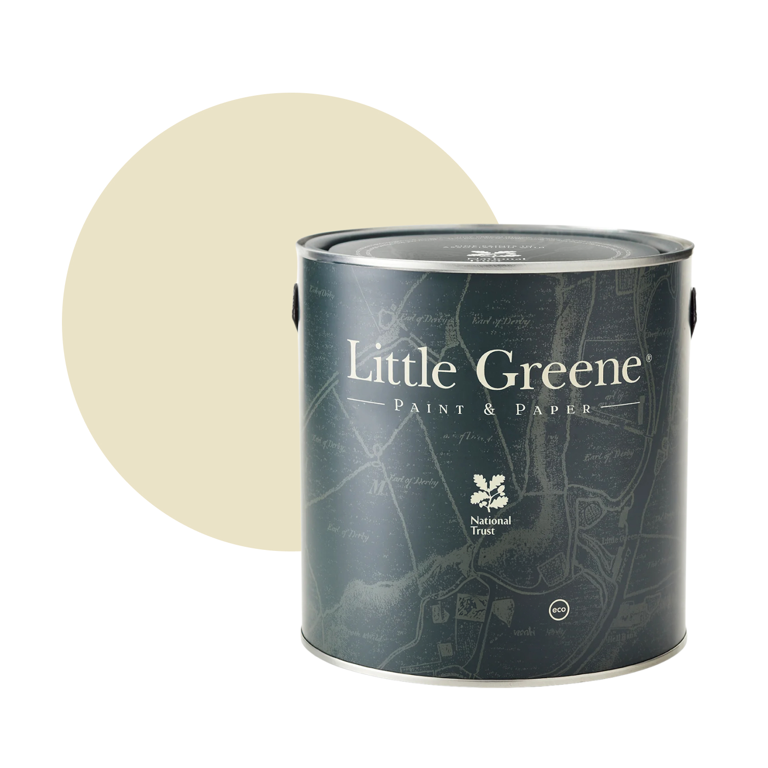 Little Greene Intelligent Matt Emulsion - Silent White Deep No. 331 - 1L