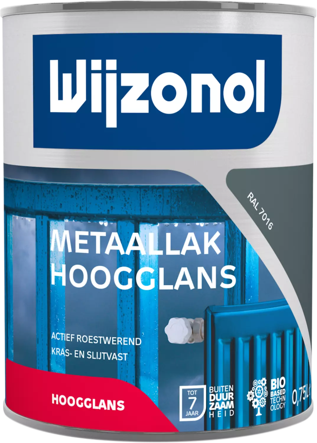 Wijzonol Metaallak Hoogglans - RAL 7016 - 0,75L-image