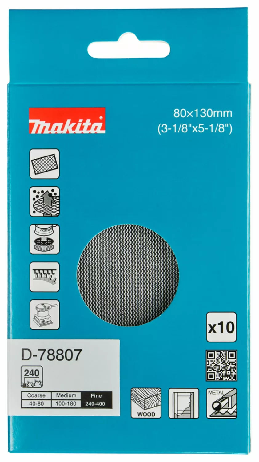 Makita D-78807 Schuurnet -  80x130mm K240-image