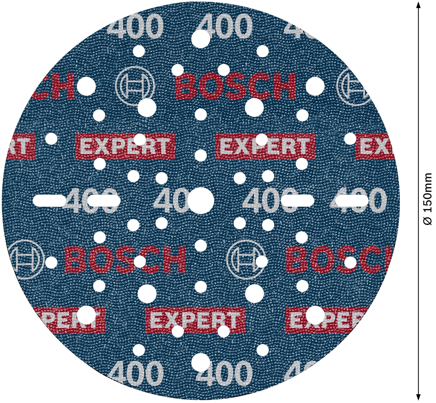 Bosch 2608902447 EXPERT Schuurschijf O780 met film onderlaag - 150mm - K400 (6 stuks)-image