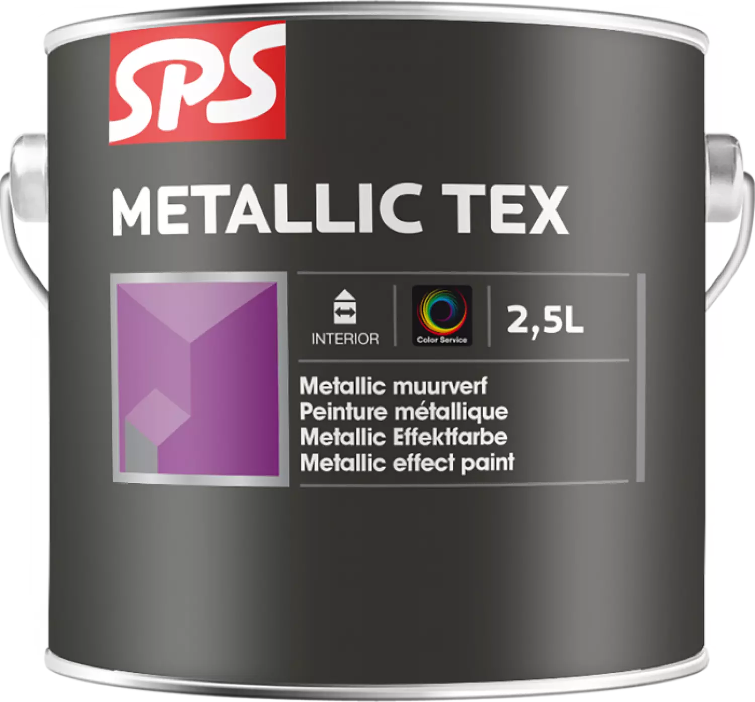 SPS Metallic Tex Muurverf - op kleur gemengd - 1L-image