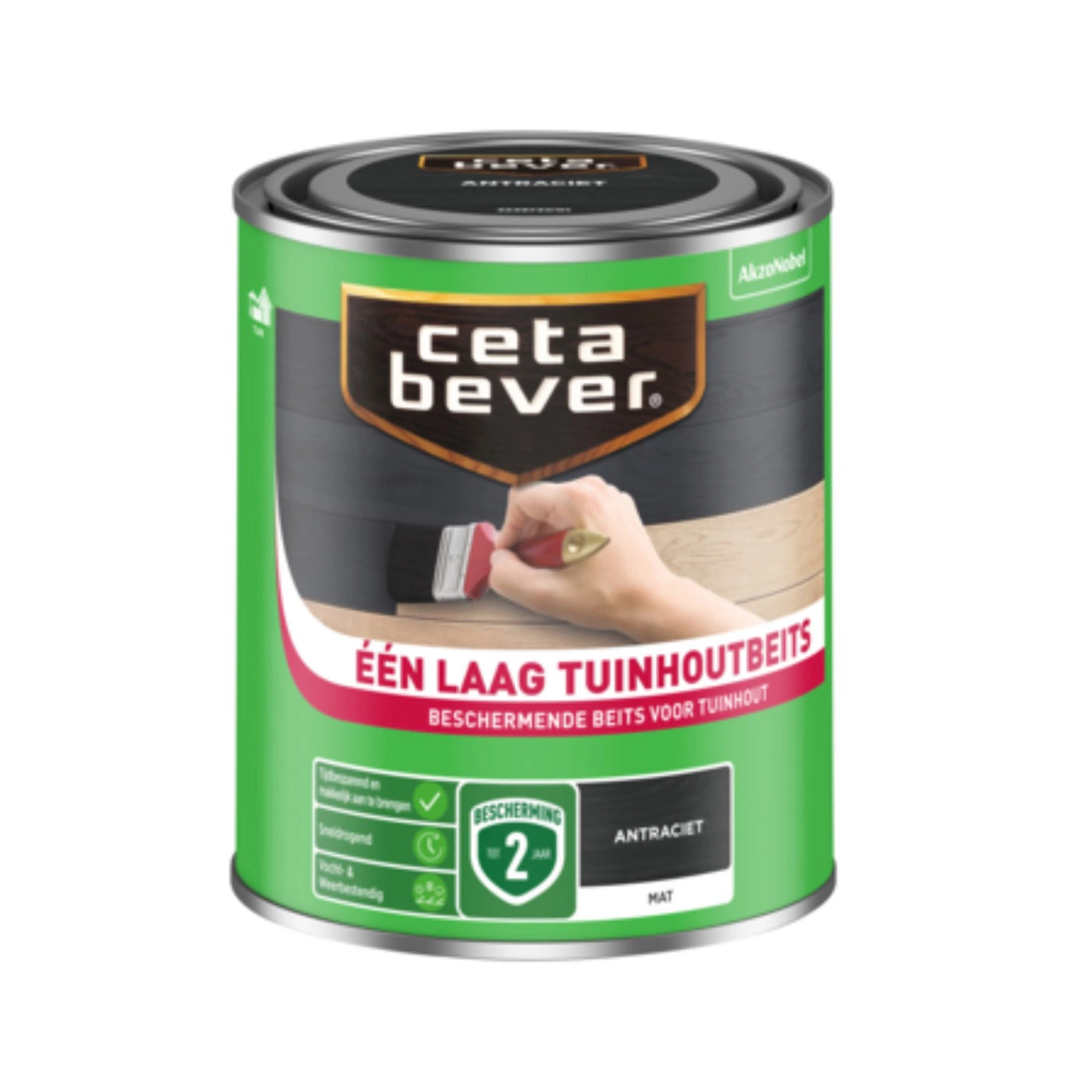Cetabever Een Laag Tuinbeits - antraciet - 0,75L-image
