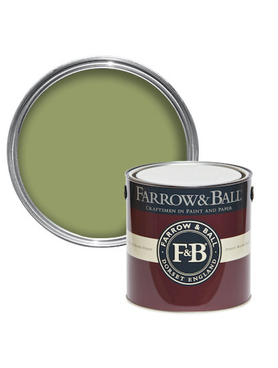 Farrow & Ball Flat Eggshell Olive No.13 - 2,5L-image
