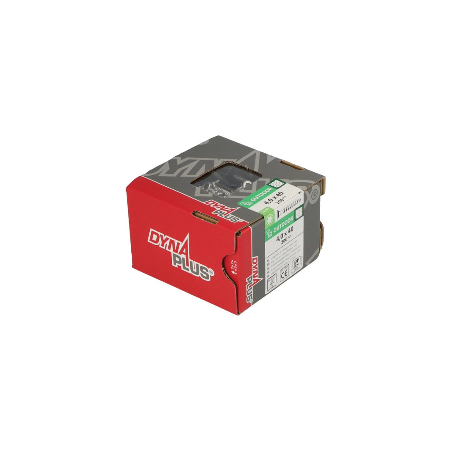 DynaPlus 0281.08.25601 Unischroef - TX20 - 4.0 x 40mm - Platkop - Voldraad - Gecoat (200st)-image