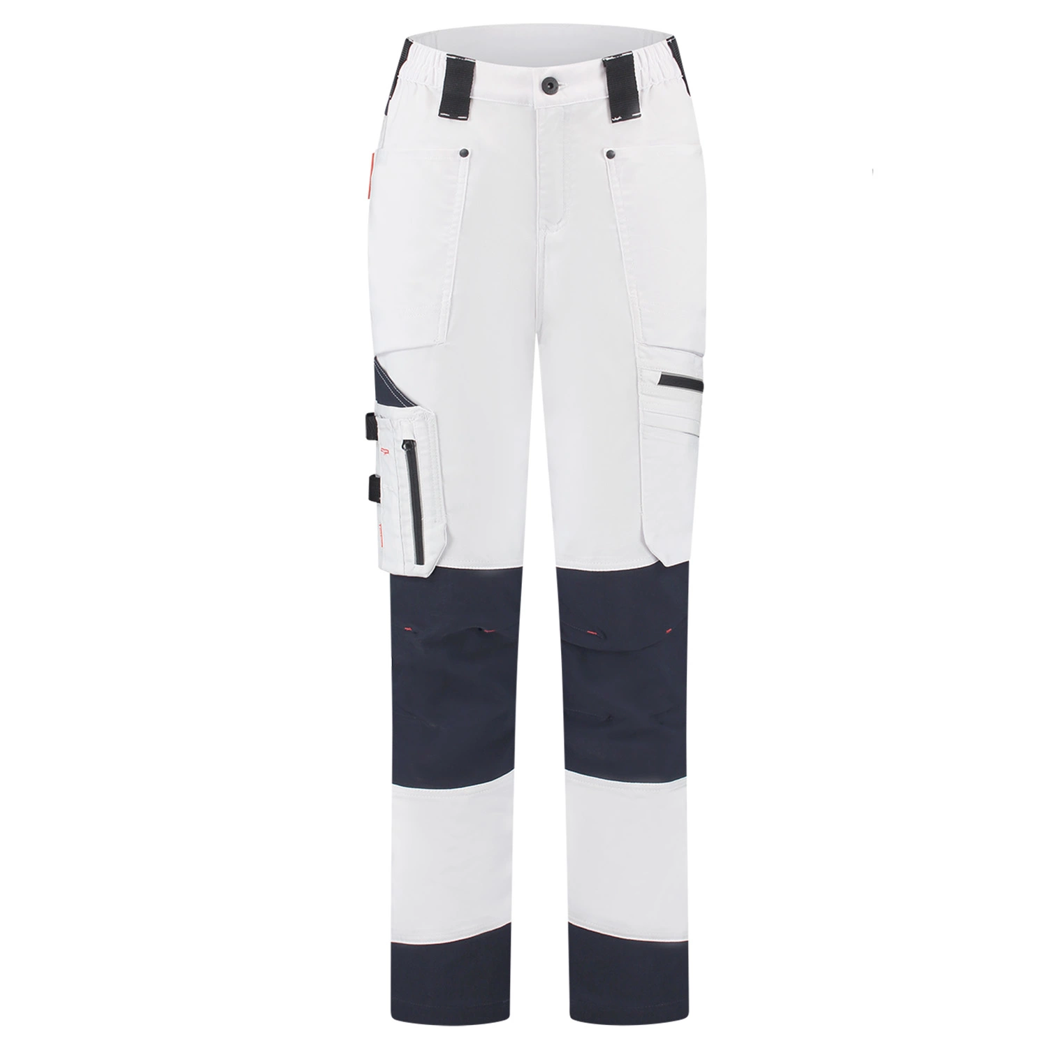 Workman 90041 STRETCH Worker Werkbroek P2S Dames - Wit / Navy - Maat 38 (30/31)-image