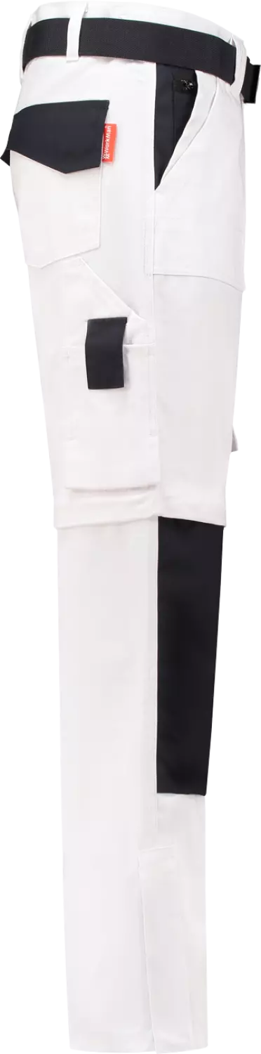 Workman 1004 Classic Worker ZIP OFF Werkbroek - Wit / Navy - Maat 54 (38/34)-image