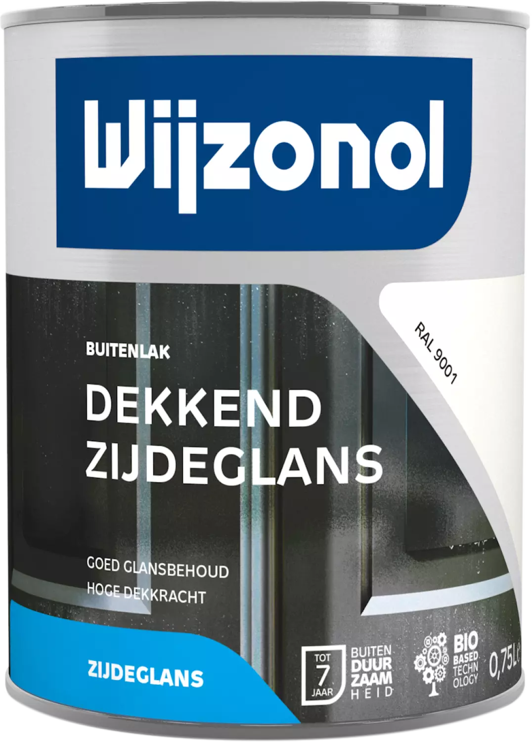 Wijzonol Dekkend Zijdeglanslak - RAL 9001 - 0,75L-image