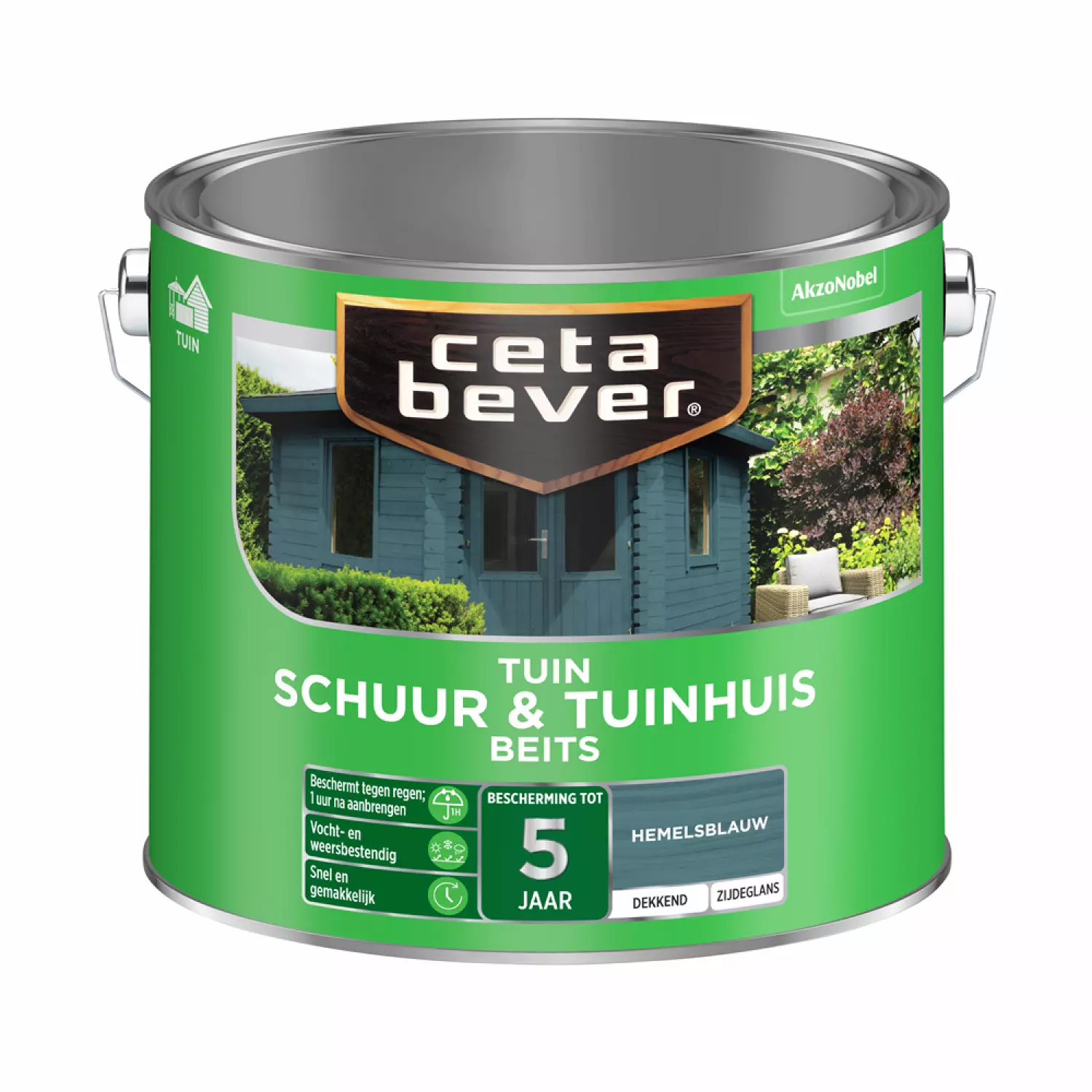 Cetabever Schuur & Tuinhuis Beits Dekkend - Hemelsblauw - 2,5L-image