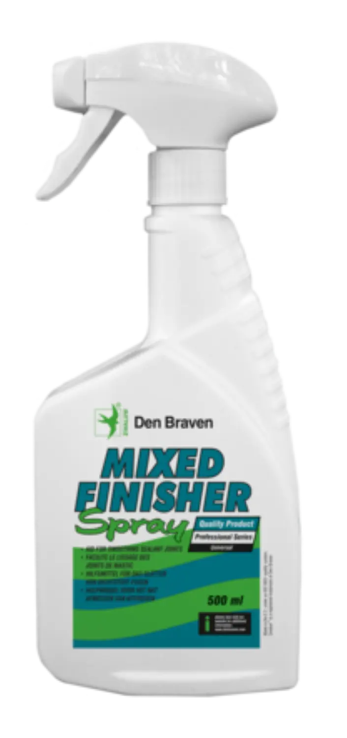Zwaluw Den Braven 30623090 Mixed Finisher Spray Voegafstrijkmiddel - Transparant - 500ml